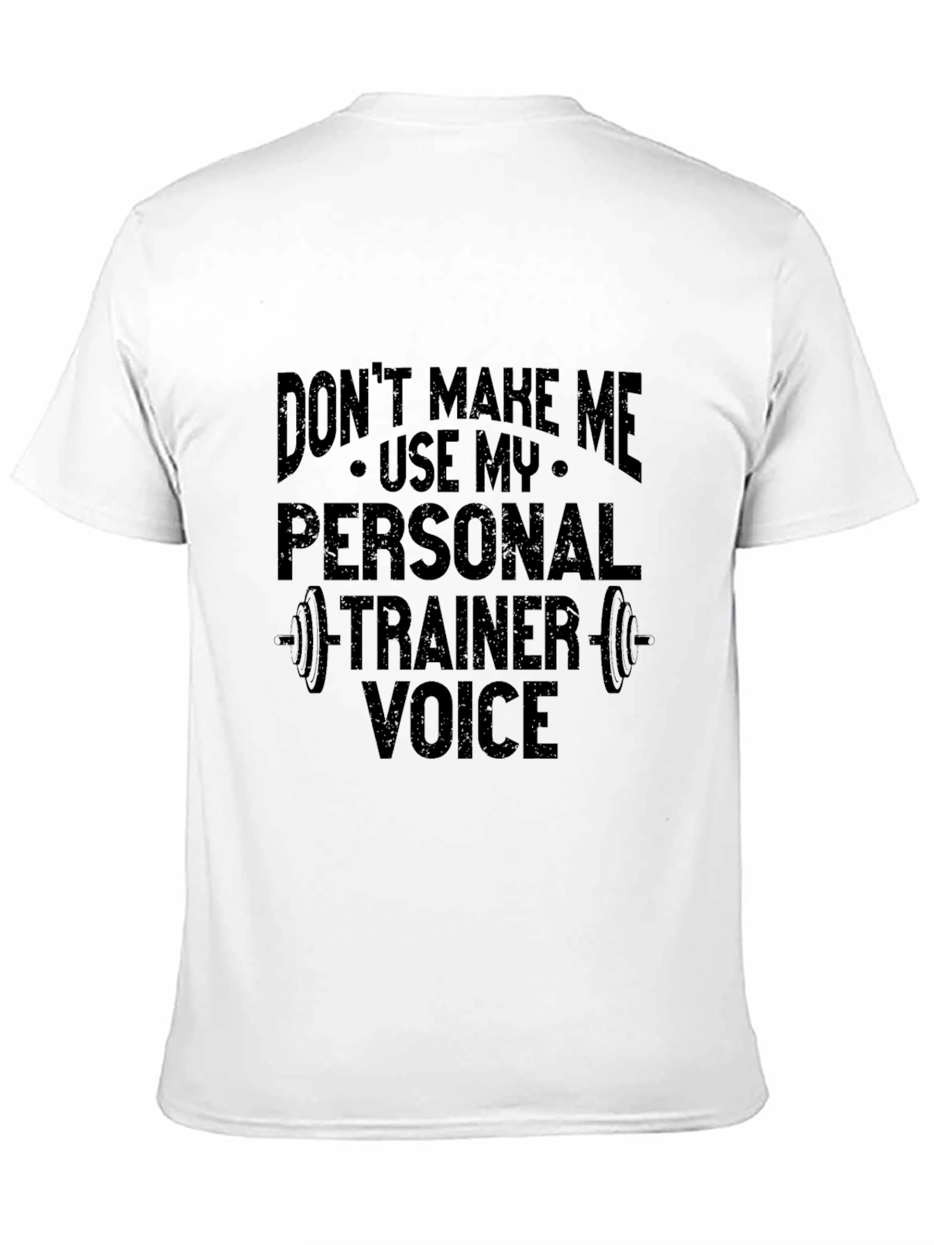 Personal Trainer Voice Black Graphic Tee