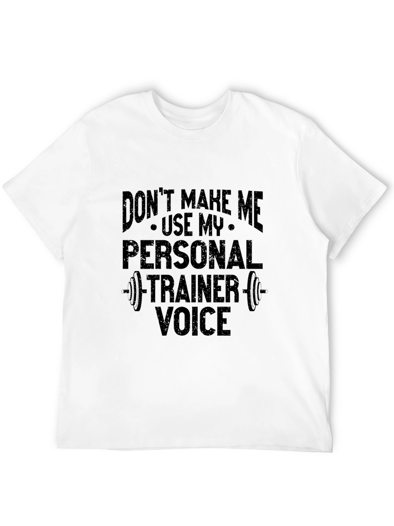 Personal Trainer Voice Black Graphic Tee