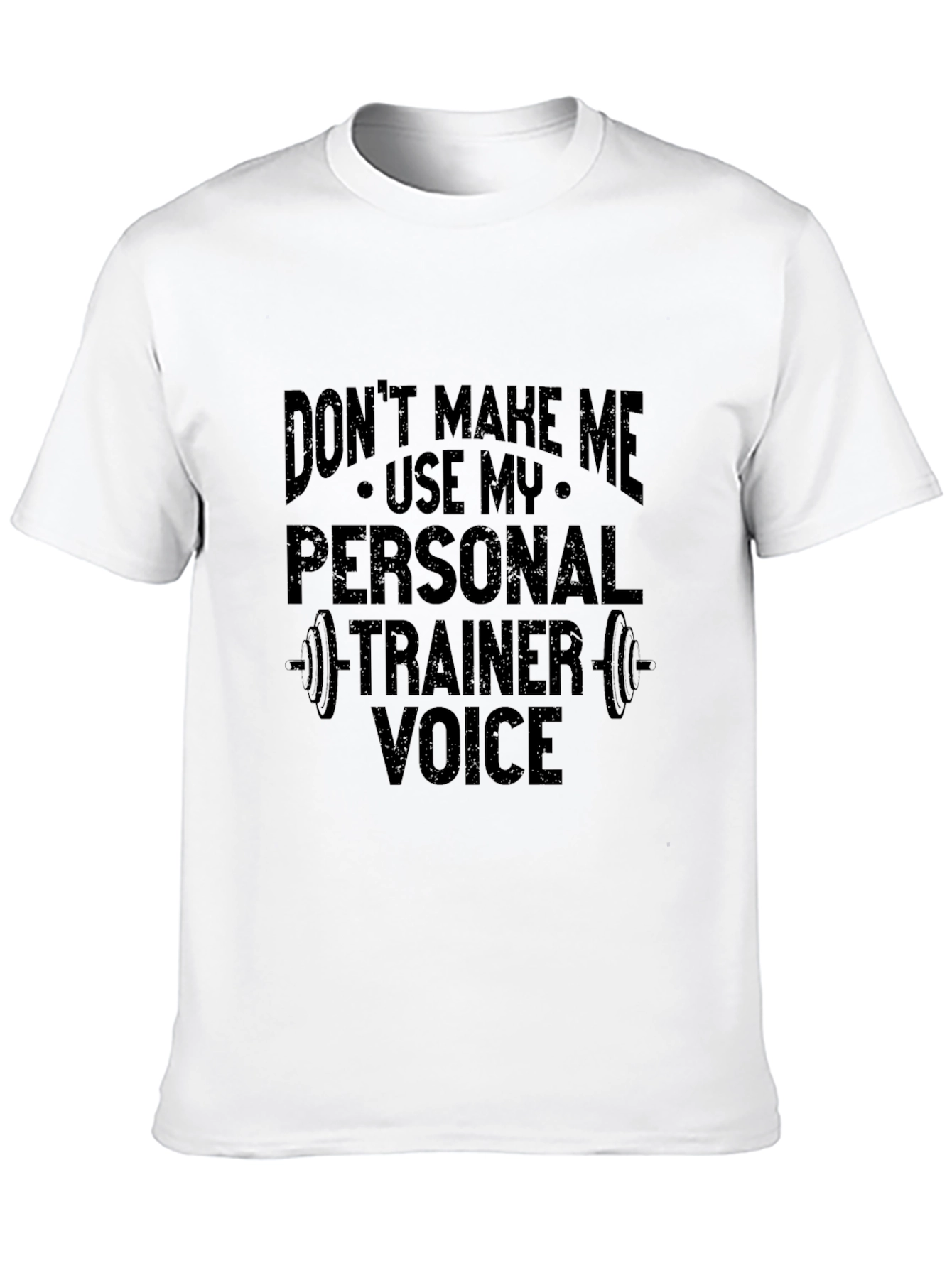Personal Trainer Voice Black Graphic Tee