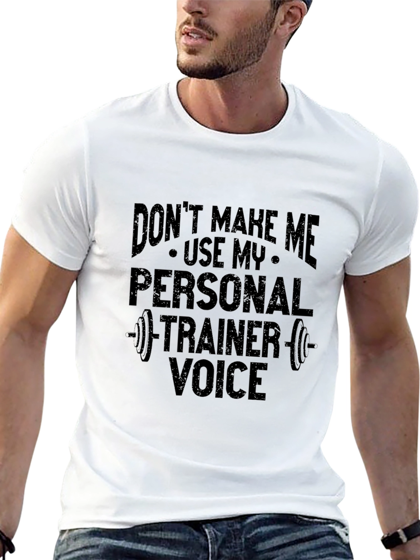 Personal Trainer Voice Black Graphic Tee