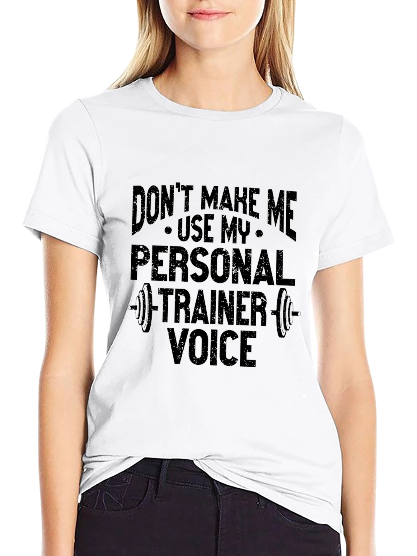 Personal Trainer Voice Black Graphic Tee