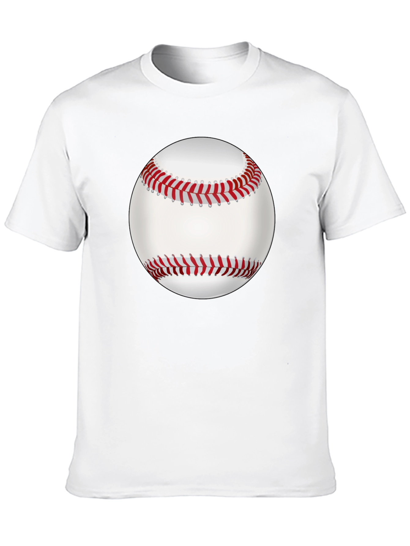 Baseball Graphic Tee - Black Cotton Casual Shirt