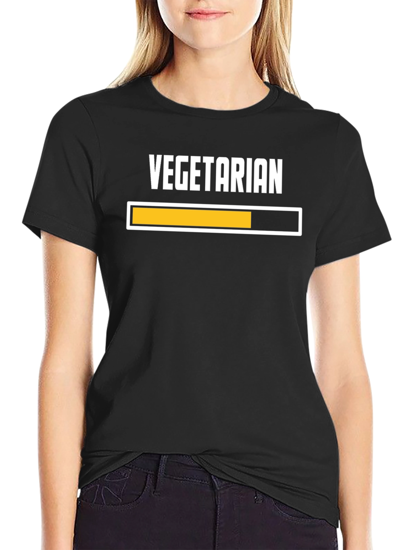 Vegetarian Loading Bar Graphic Tee