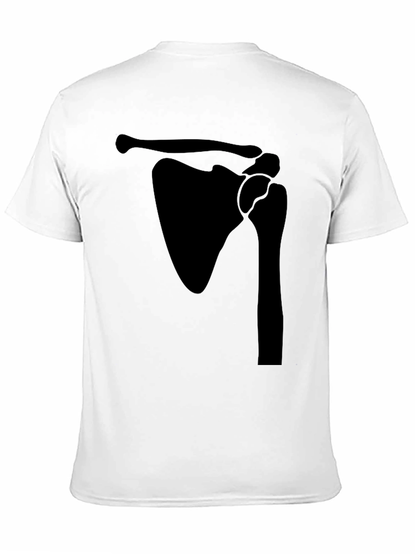 Shoulder Anatomy Print Black T-Shirt
