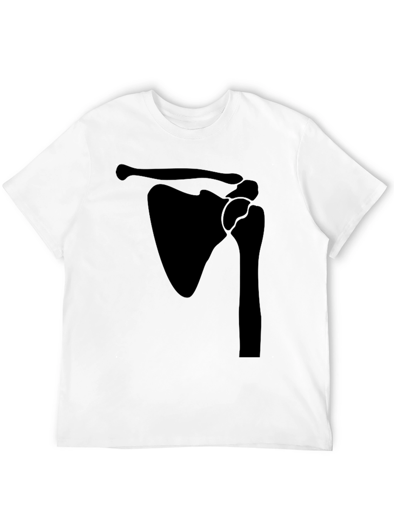 Shoulder Anatomy Print Black T-Shirt