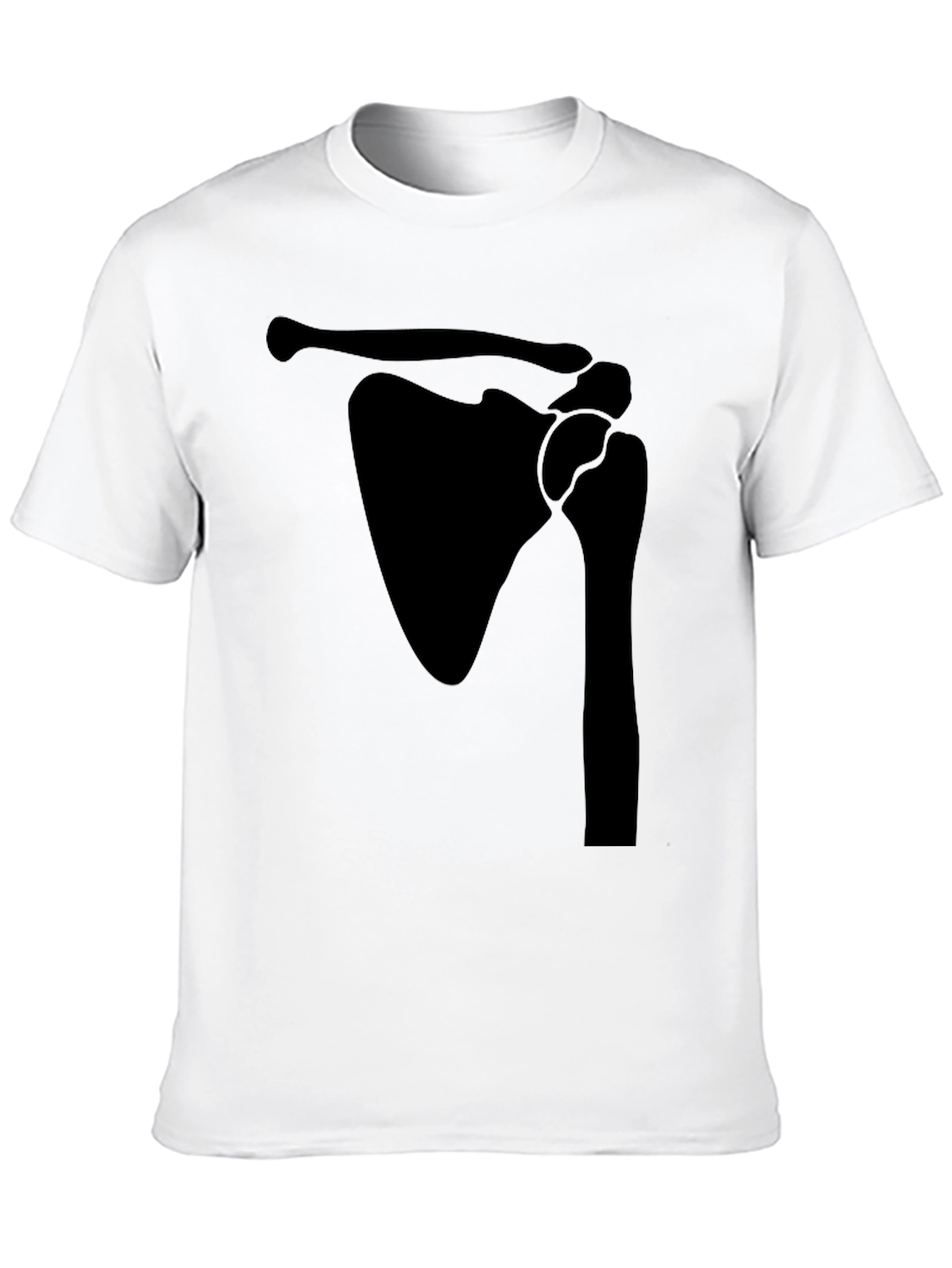 Shoulder Anatomy Print Black T-Shirt