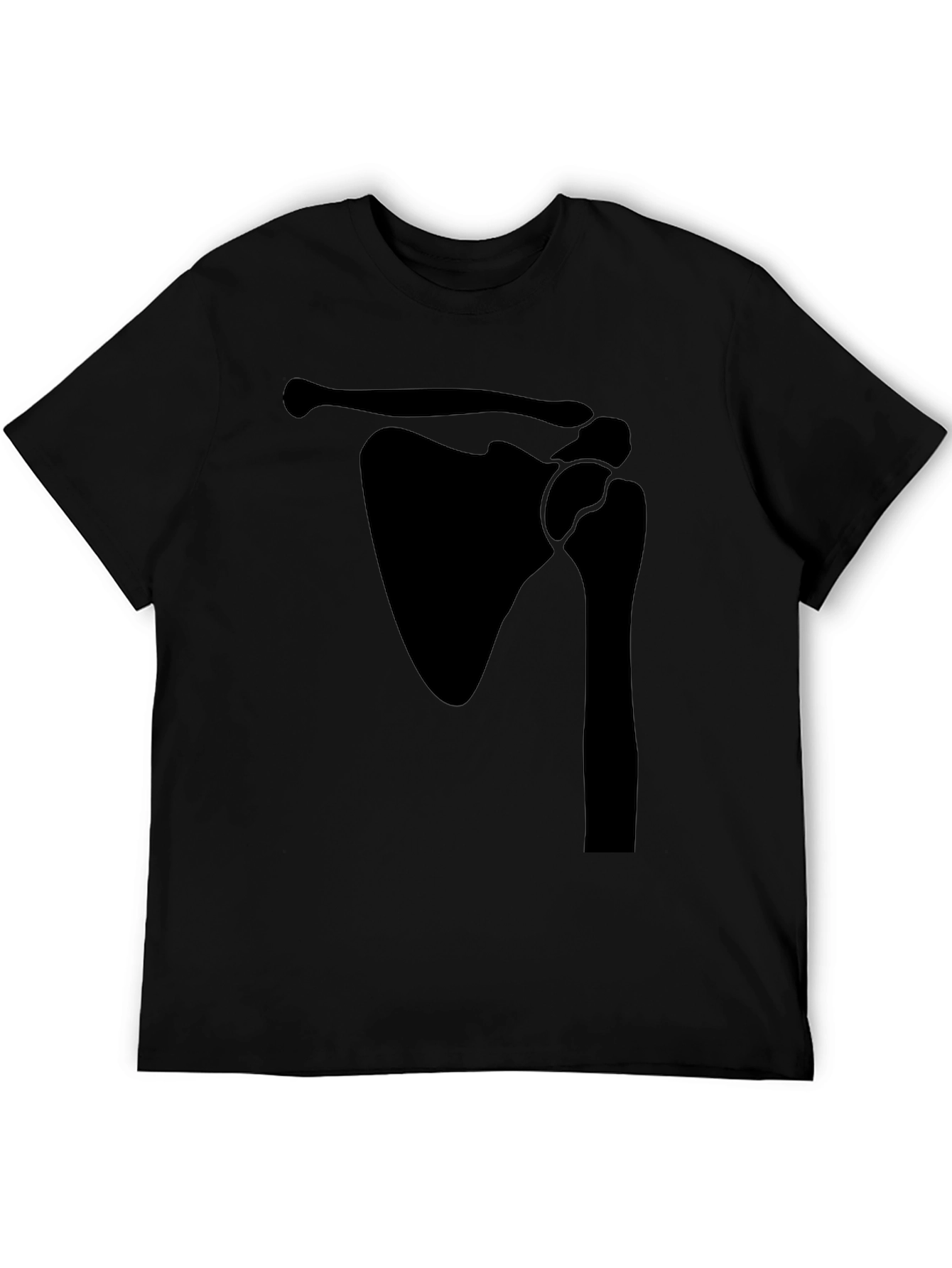 Shoulder Anatomy Print Black T-Shirt