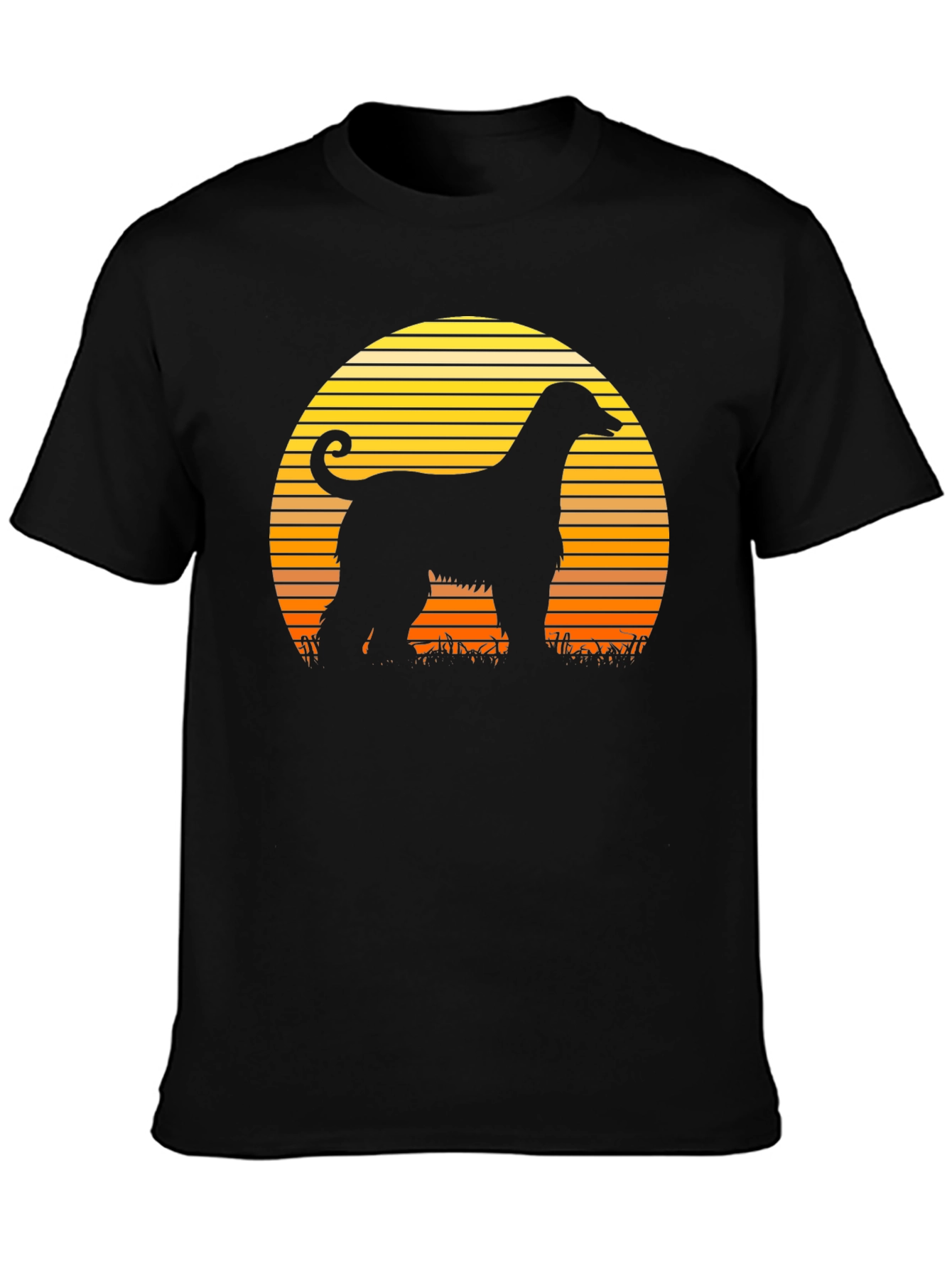Afghan Hound Sunset Silhouette T-Shirt