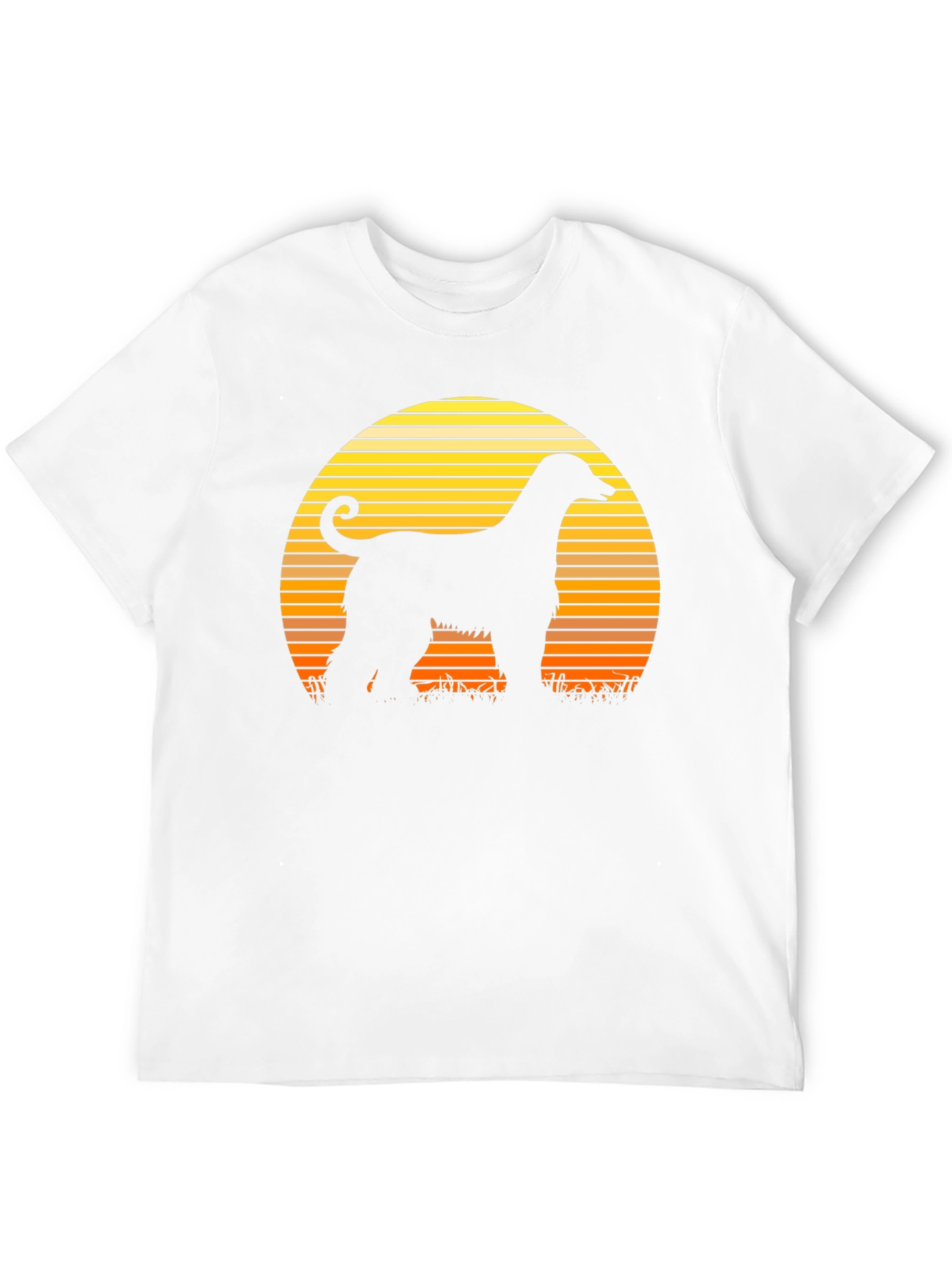 Afghan Hound Sunset Silhouette T-Shirt