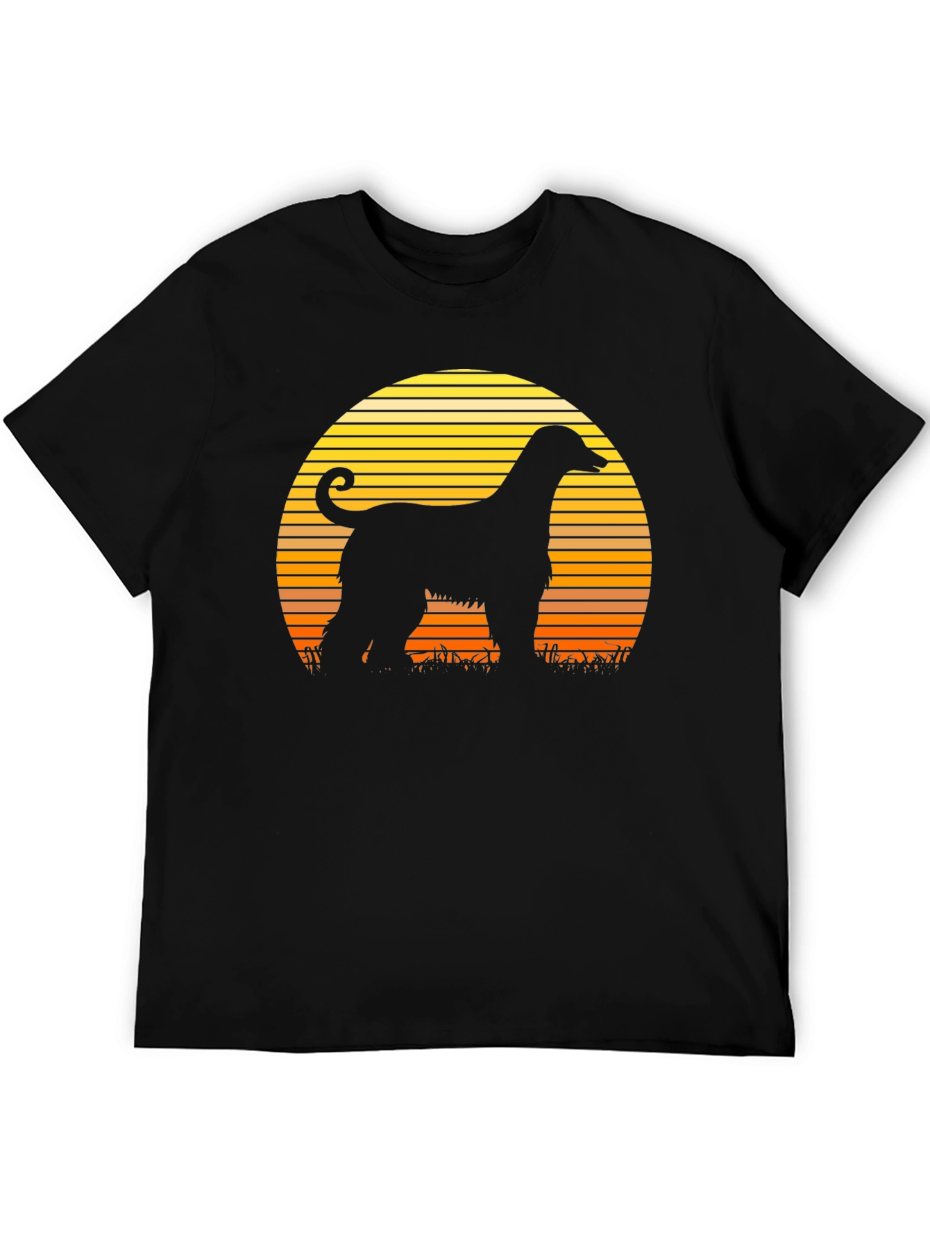 Afghan Hound Sunset Silhouette T-Shirt