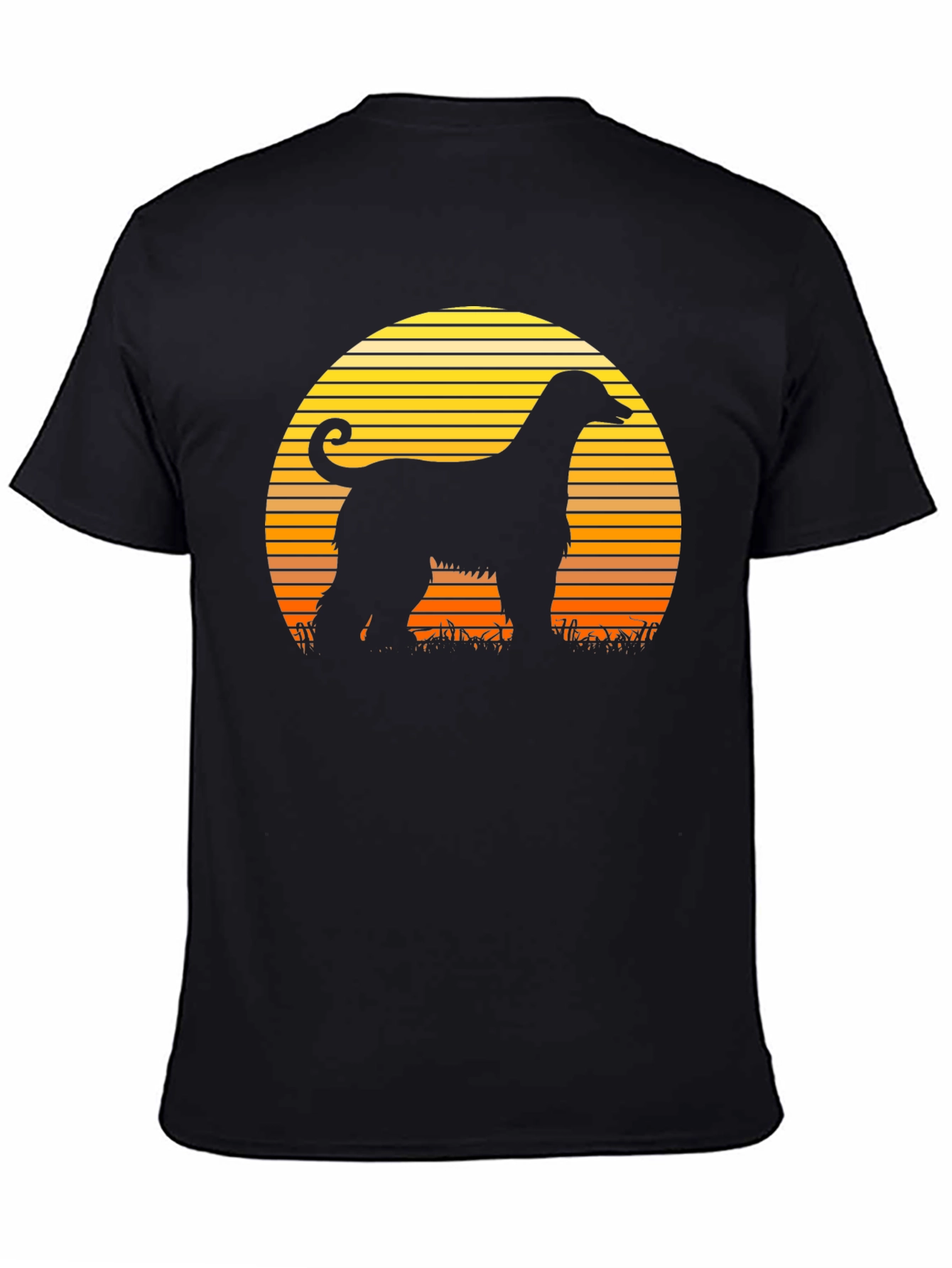 Afghan Hound Sunset Silhouette T-Shirt