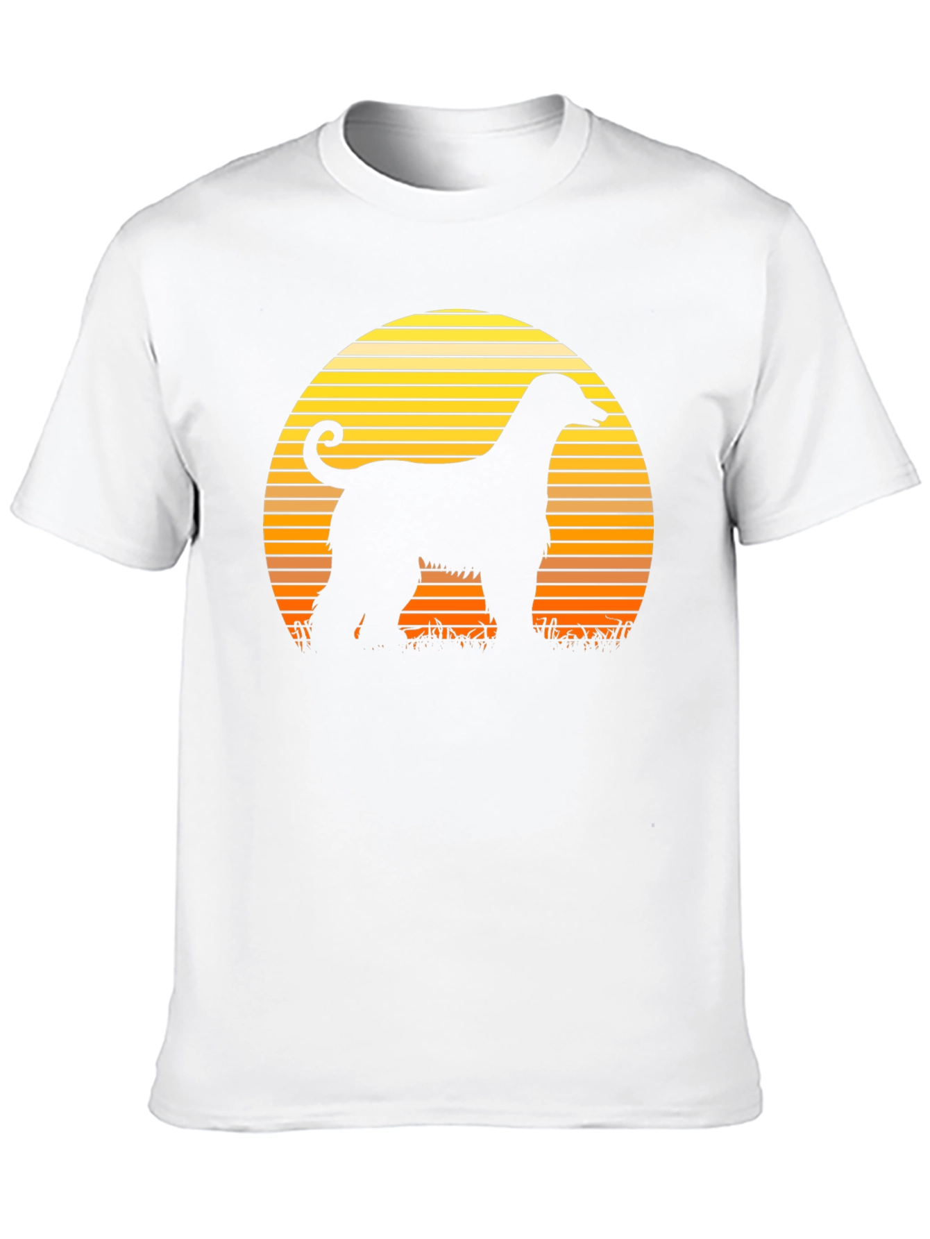 Afghan Hound Sunset Silhouette T-Shirt