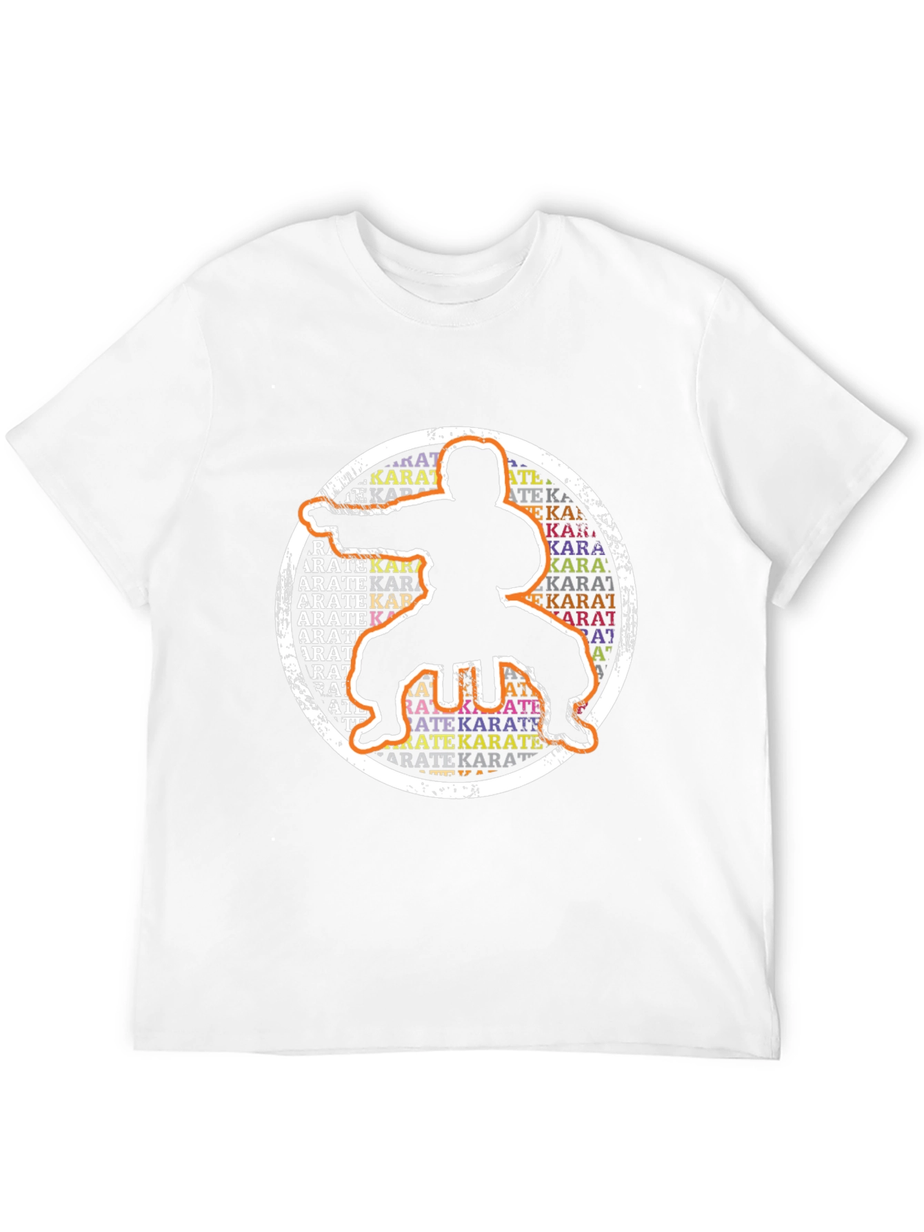 Karate Silhouette Graphic T-Shirt