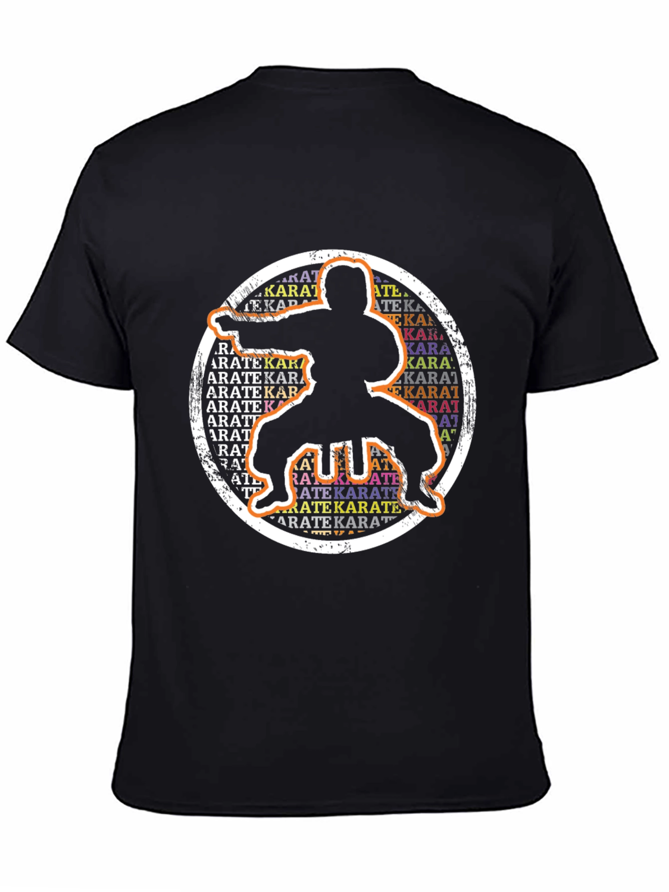 Karate Silhouette Graphic T-Shirt