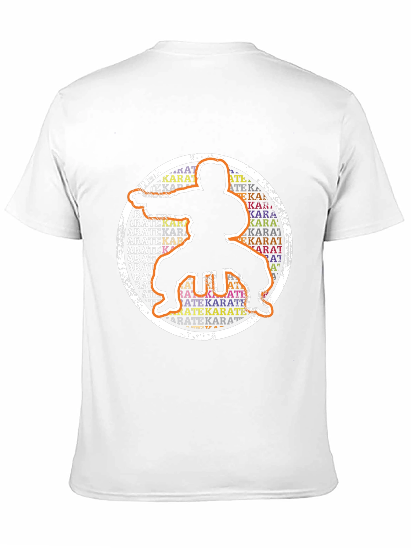 Karate Silhouette Graphic T-Shirt