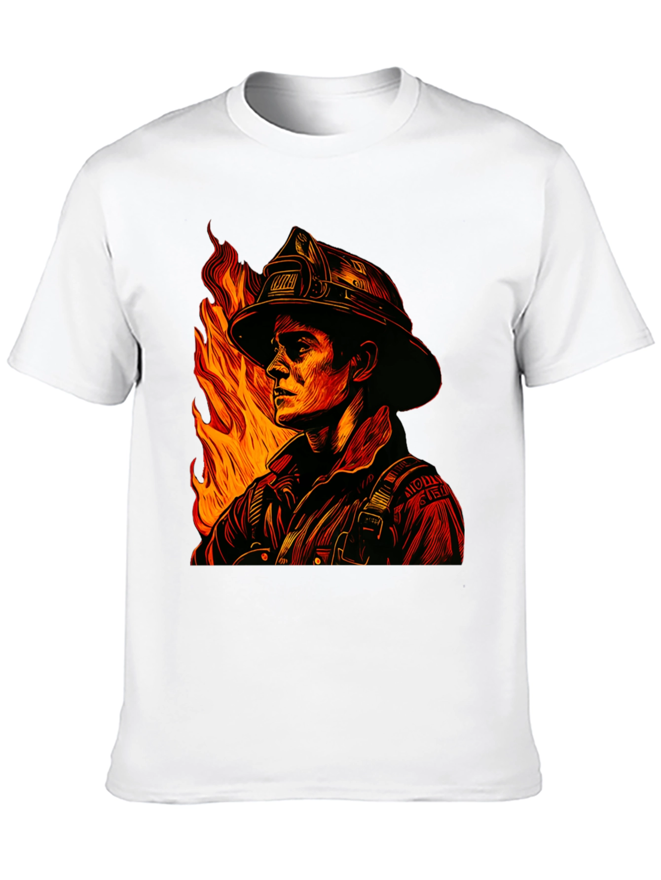 Firefighter Graphic Tee - Heroic Design