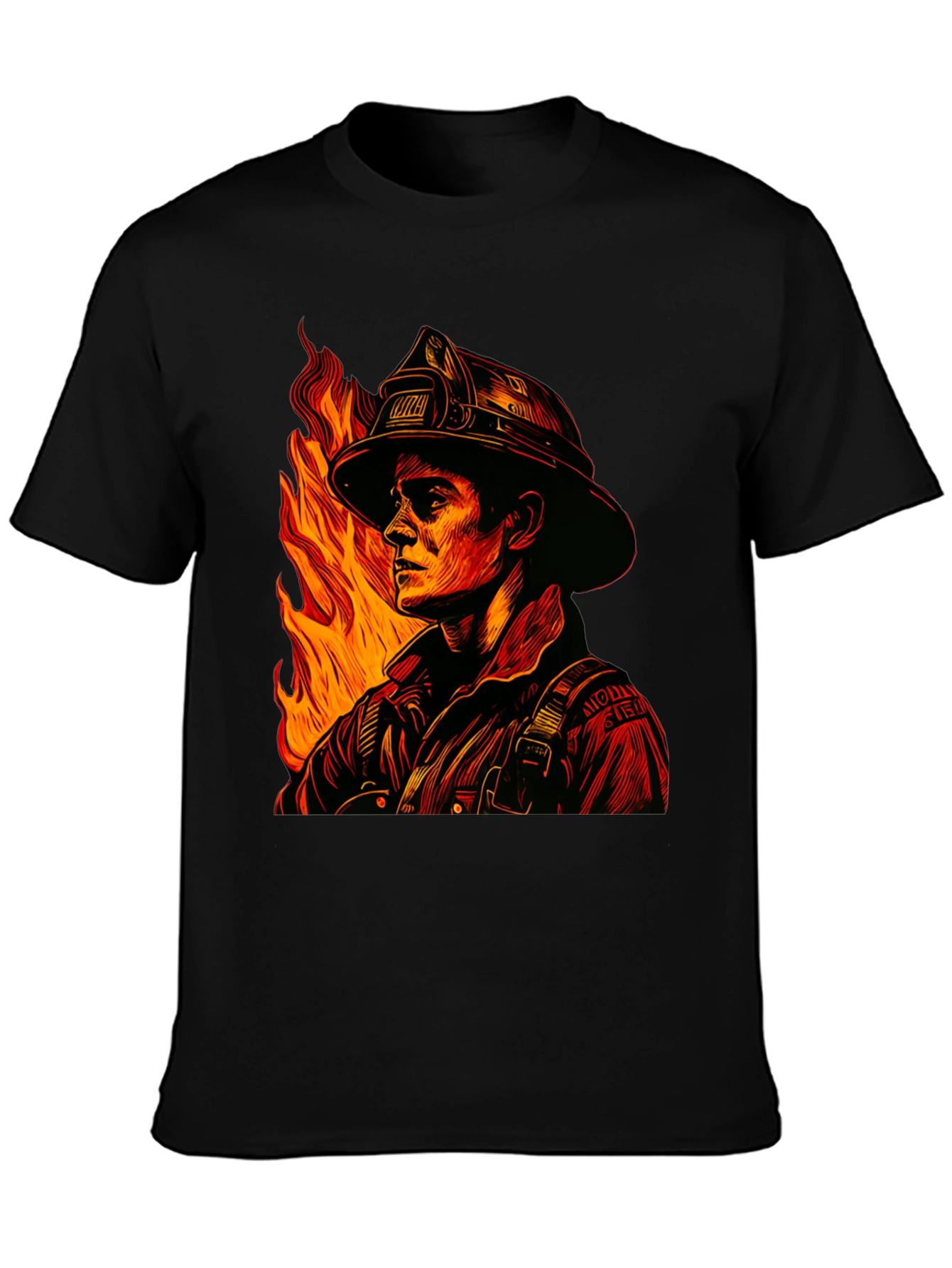 Firefighter Graphic Tee - Heroic Design