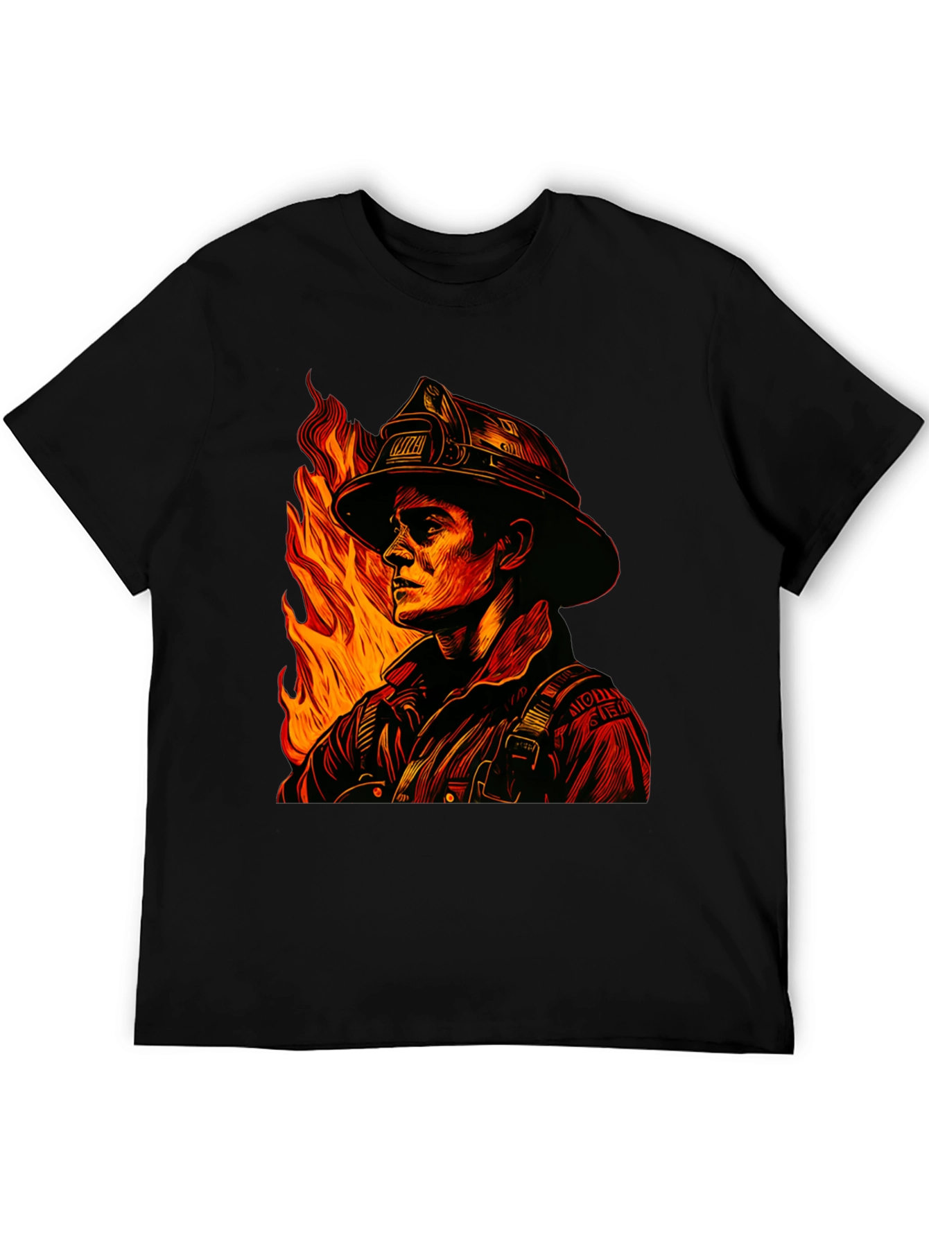 Firefighter Graphic Tee - Heroic Design