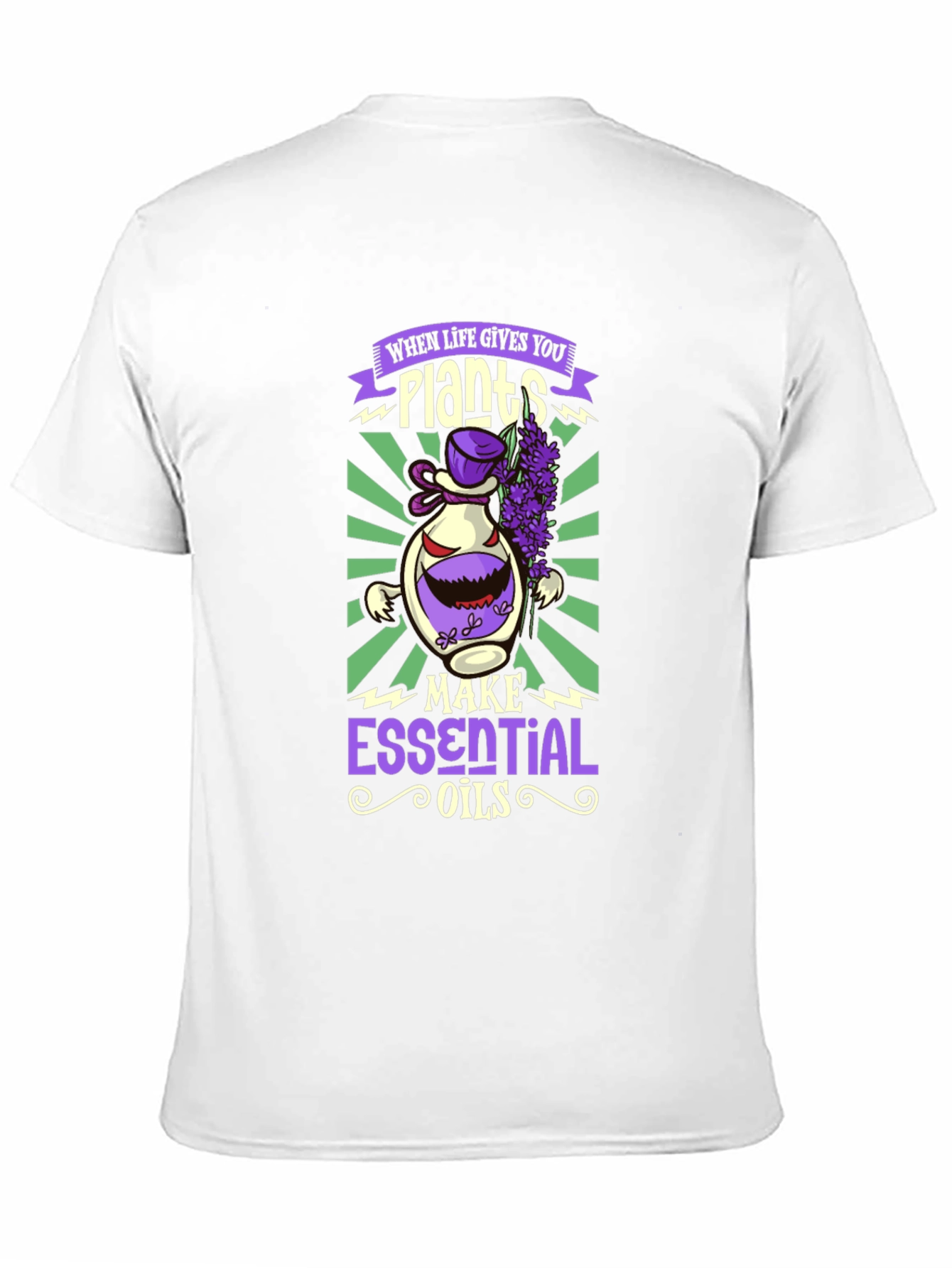 Plants Essential Oils Graphic T-Shirt