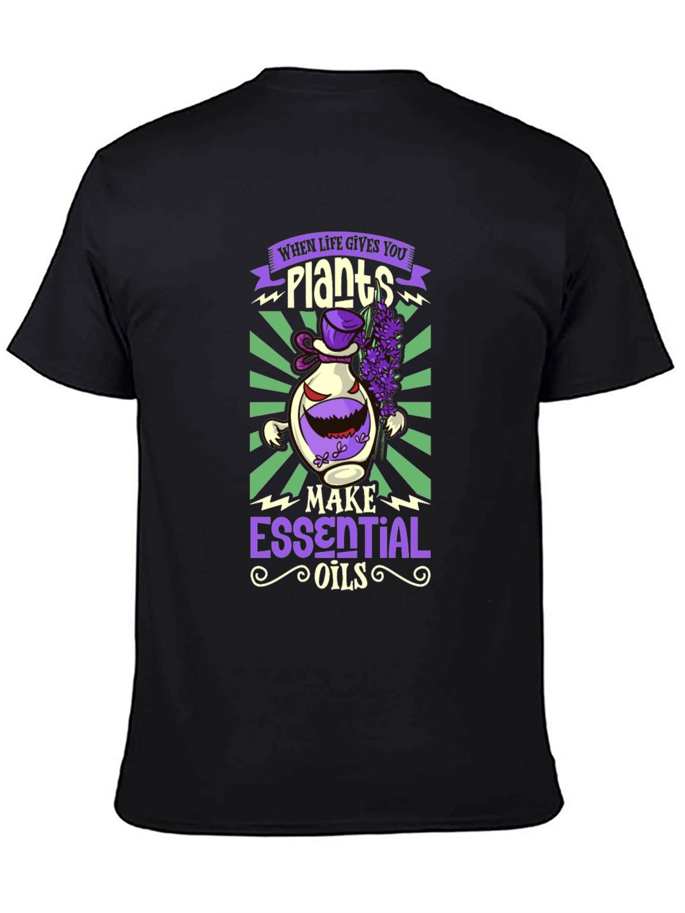 Plants Essential Oils Graphic T-Shirt