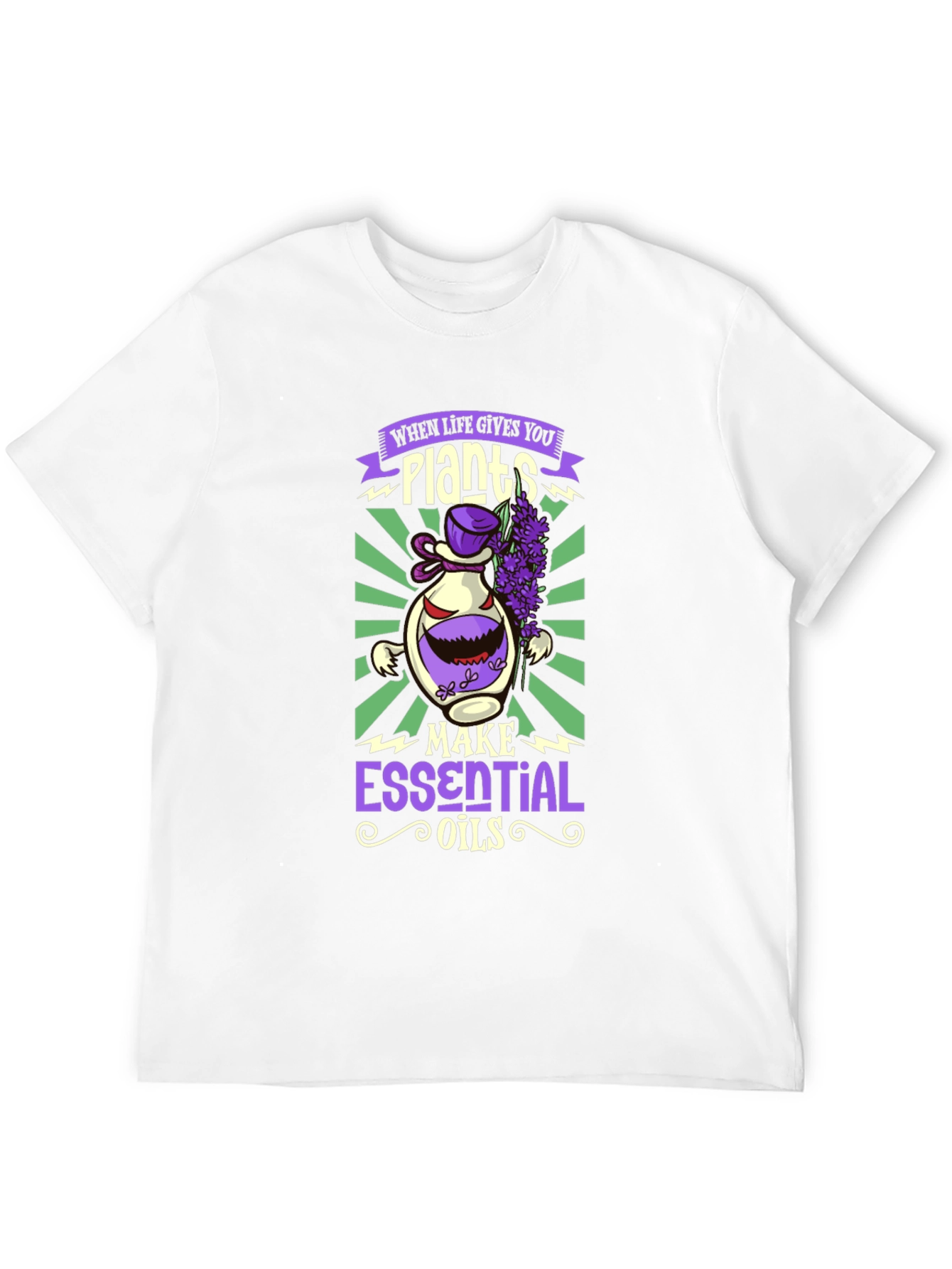 Plants Essential Oils Graphic T-Shirt