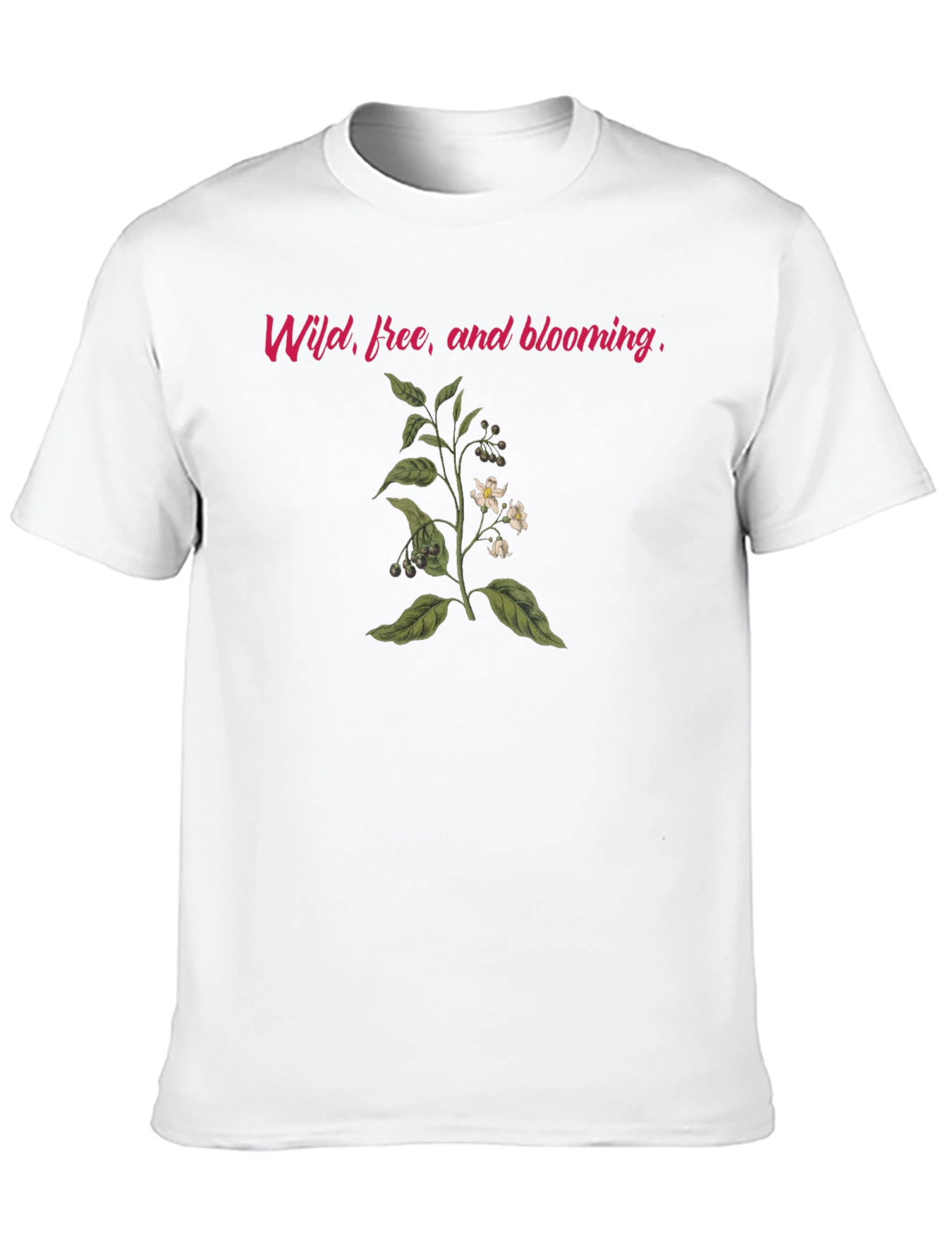 Wild Free & Blooming Black T-Shirt