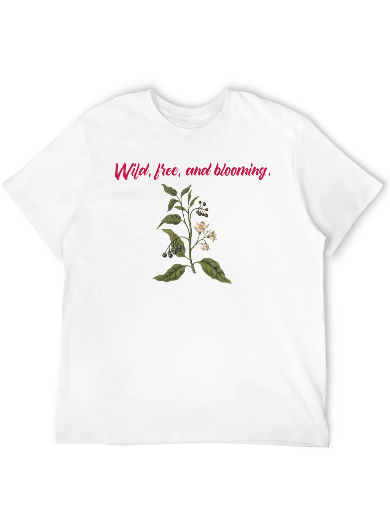 Wild Free & Blooming Black T-Shirt