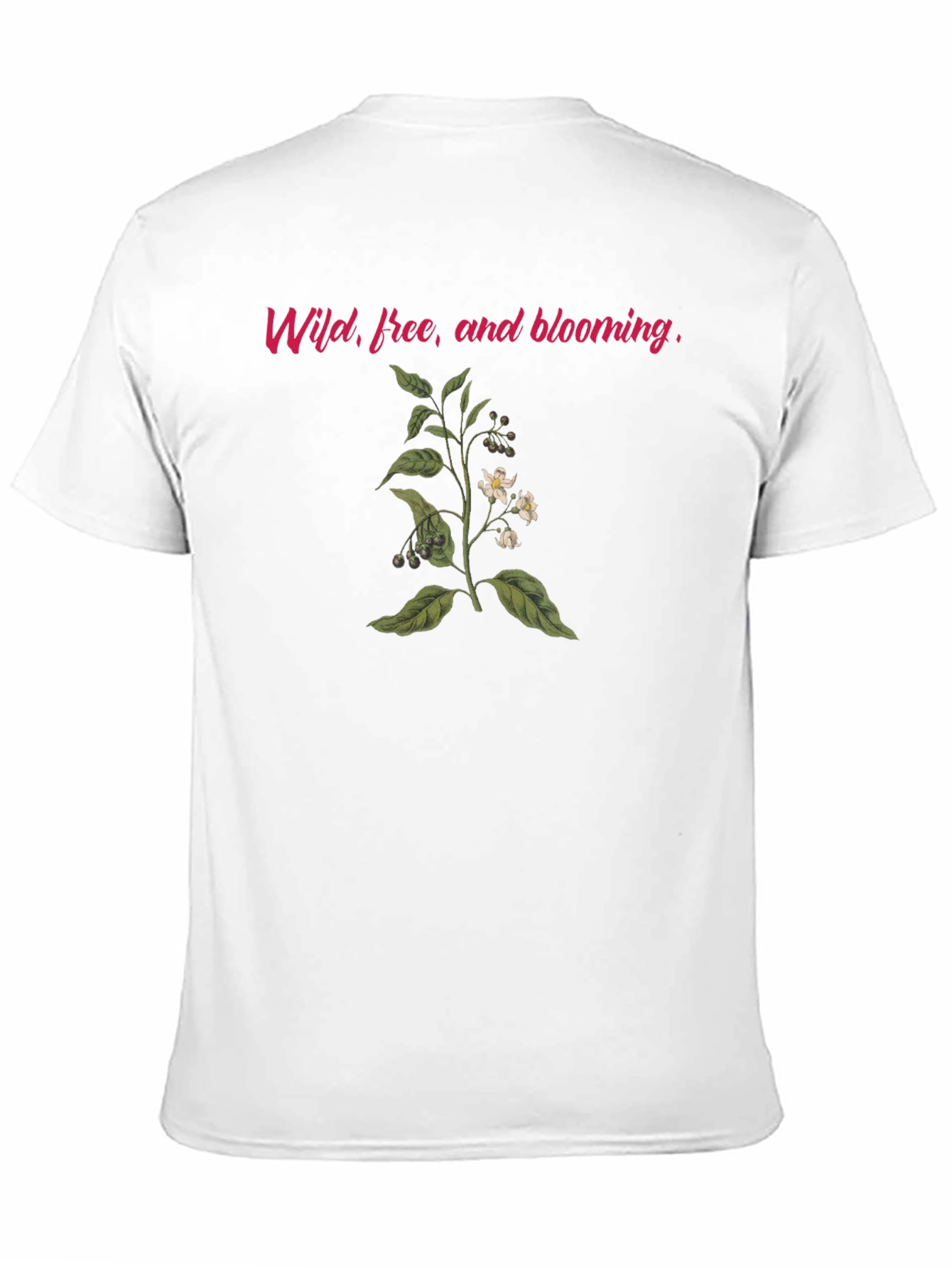 Wild Free & Blooming Black T-Shirt