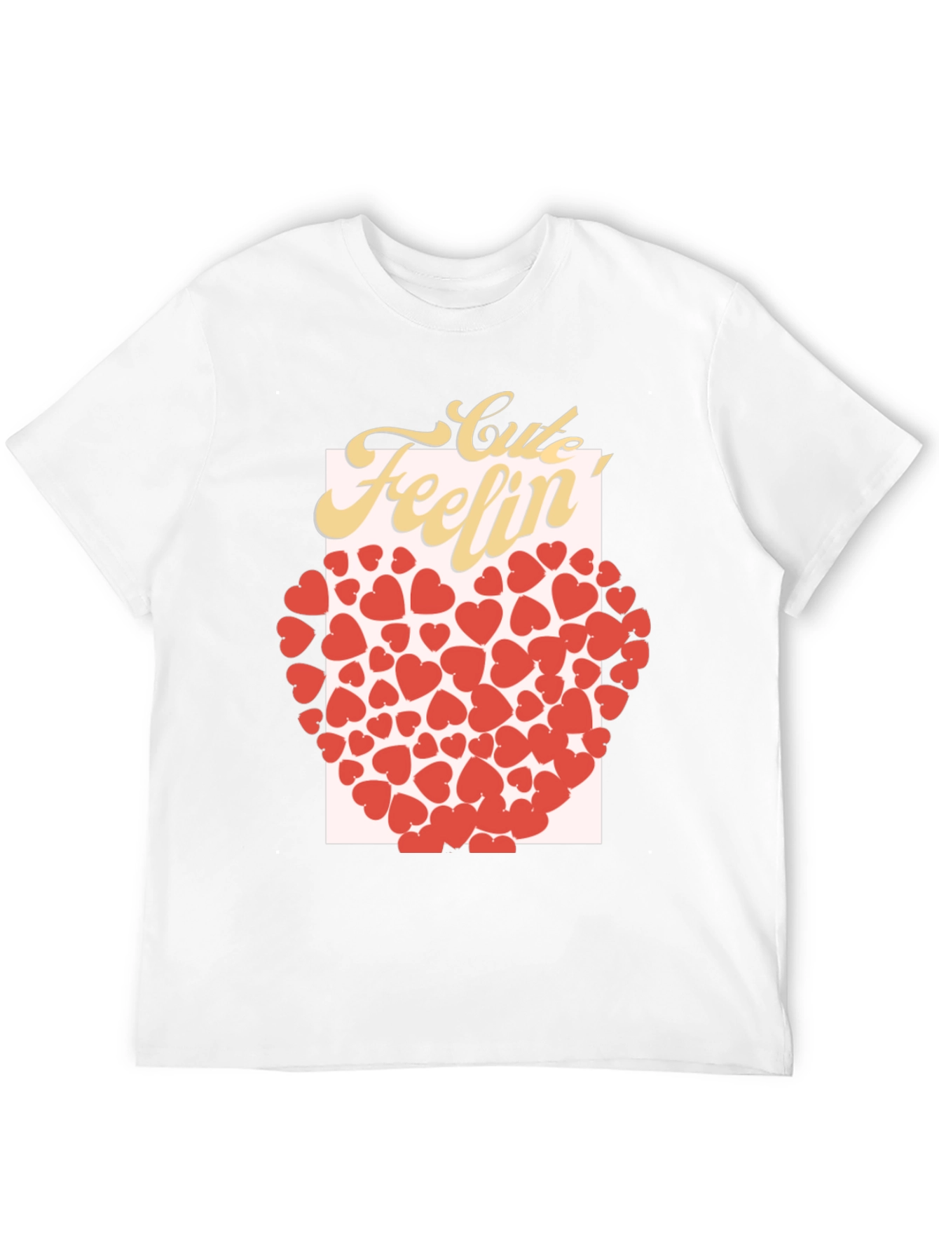 Cute Feelin Heart Graphic T-Shirt