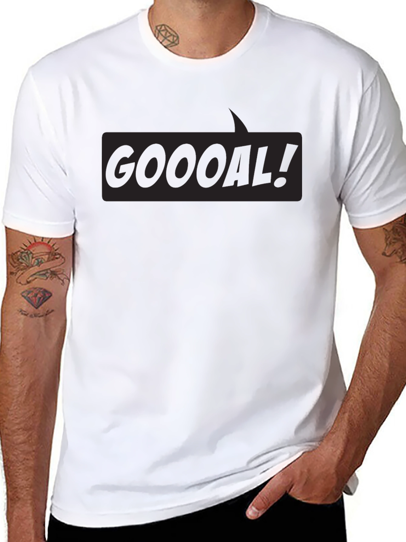 GOOOAL! Graphic Tee -  Soccer Fan T-Shirt