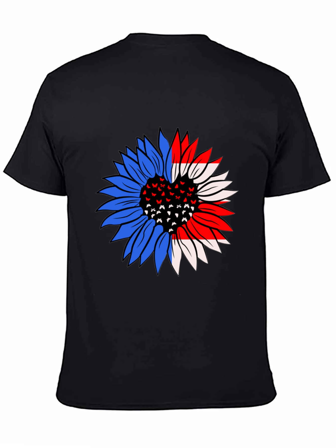 Patriotic Sunflower T-Shirt - USA Pride!
