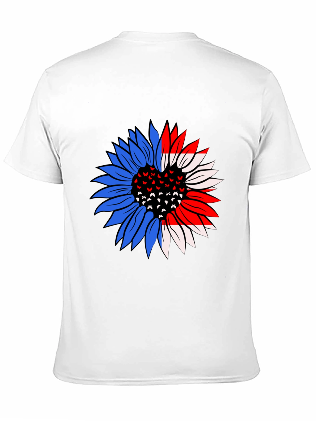 Patriotic Sunflower T-Shirt - USA Pride!