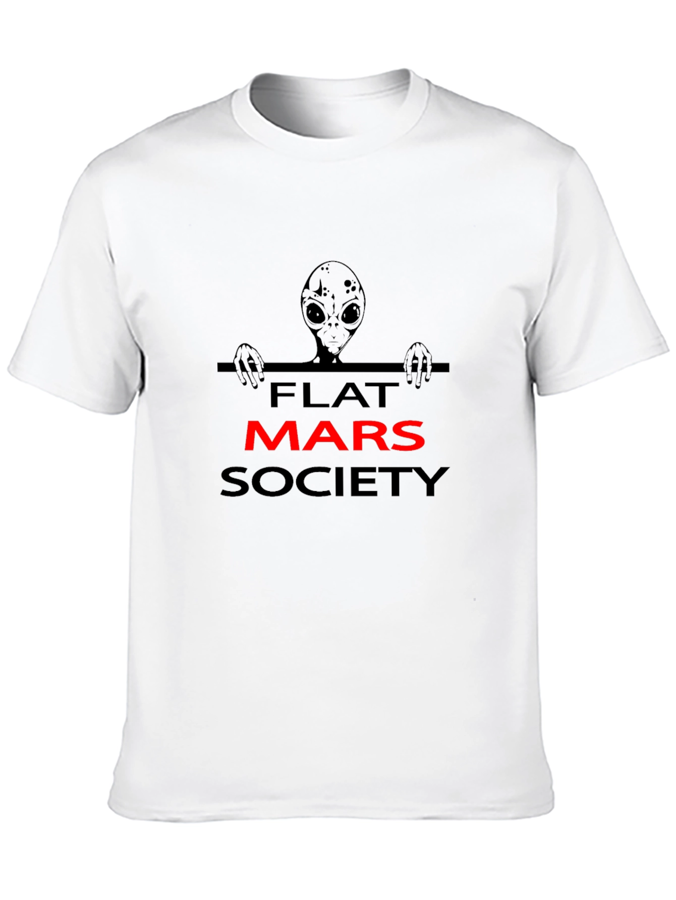 Flat Mars Society T-Shirt - Alien Conspiracy Tee