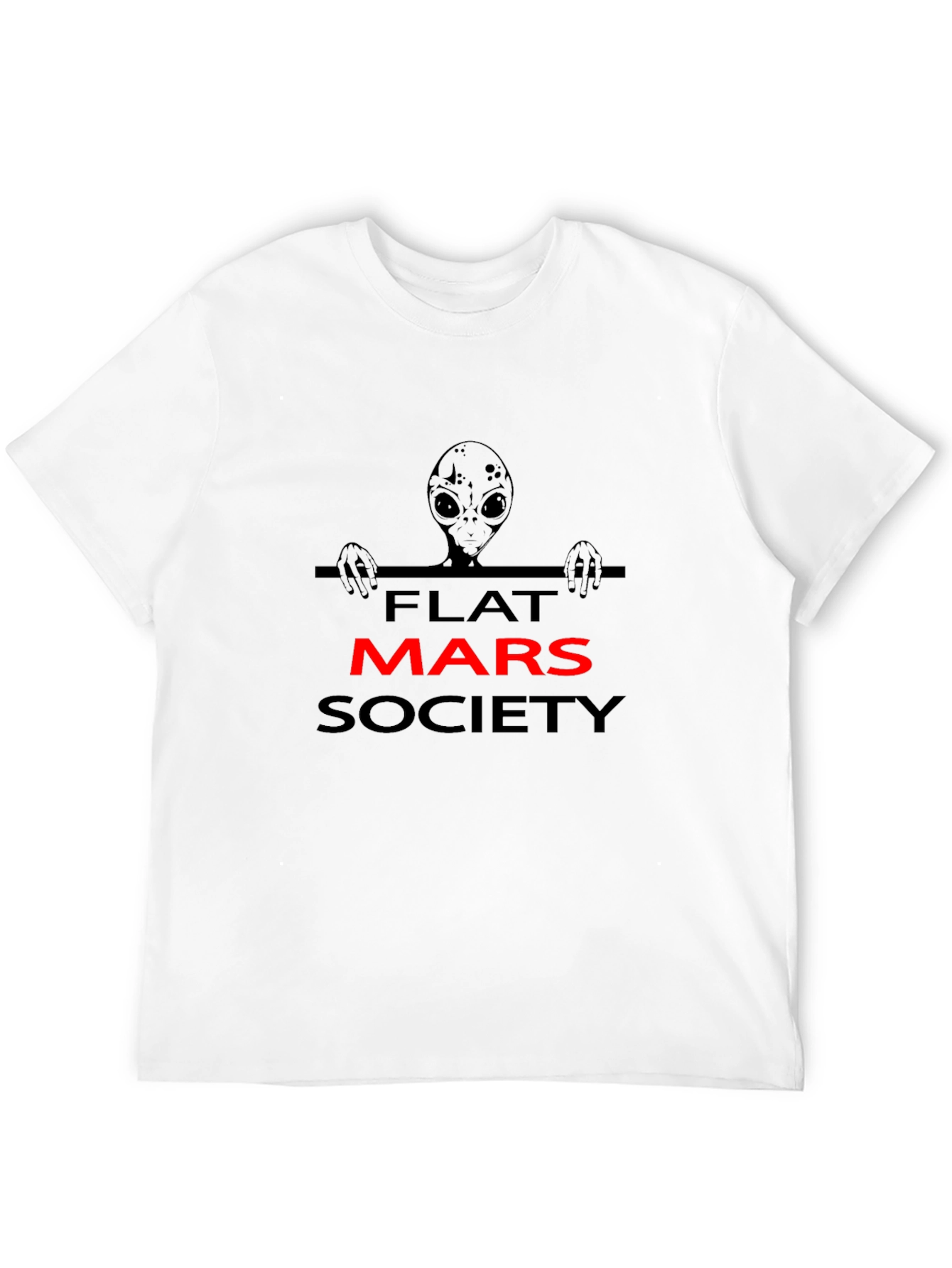Flat Mars Society T-Shirt - Alien Conspiracy Tee