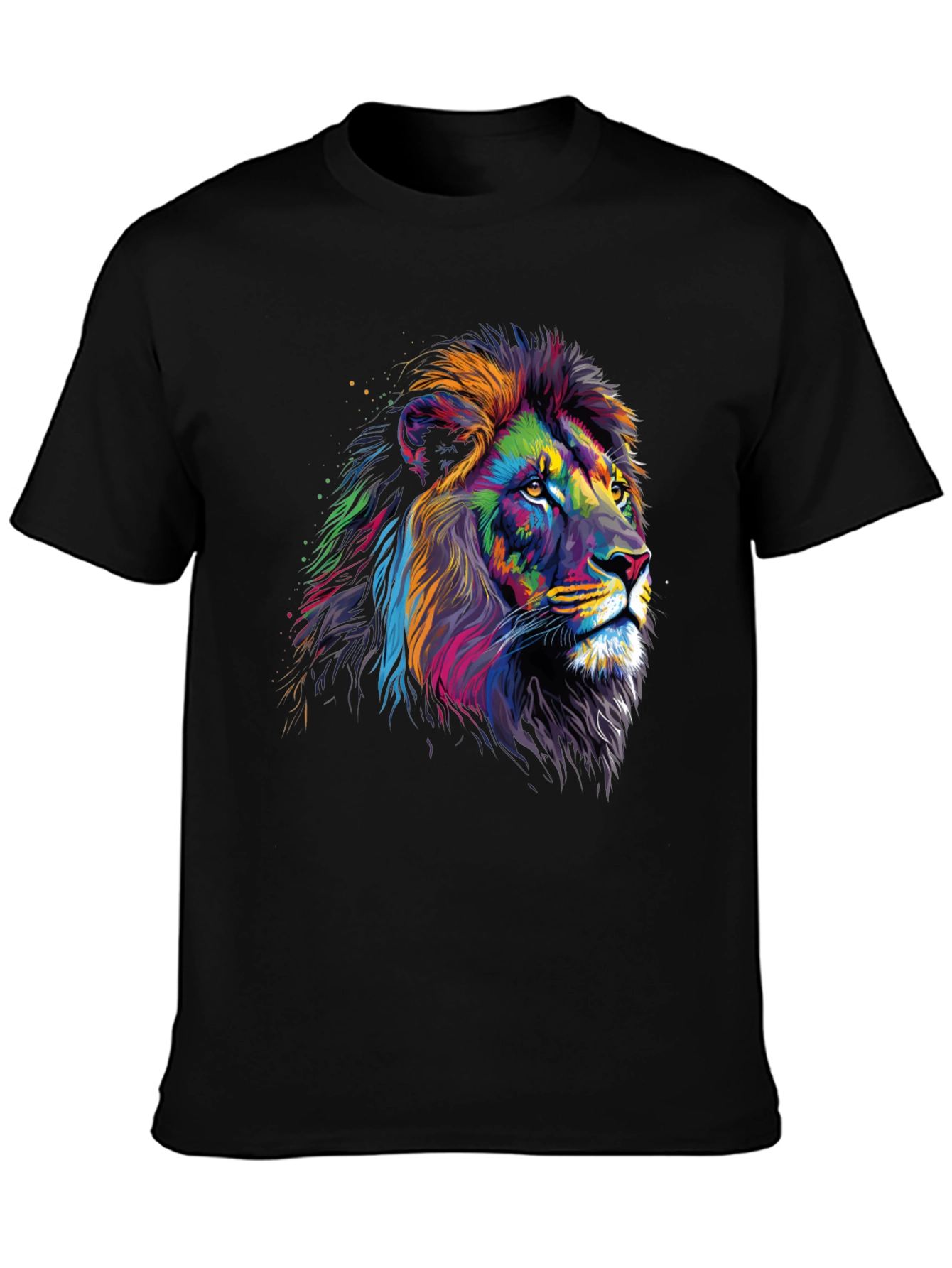 Vibrant Lion Graphic Tee - Bold Statement T-Shirt