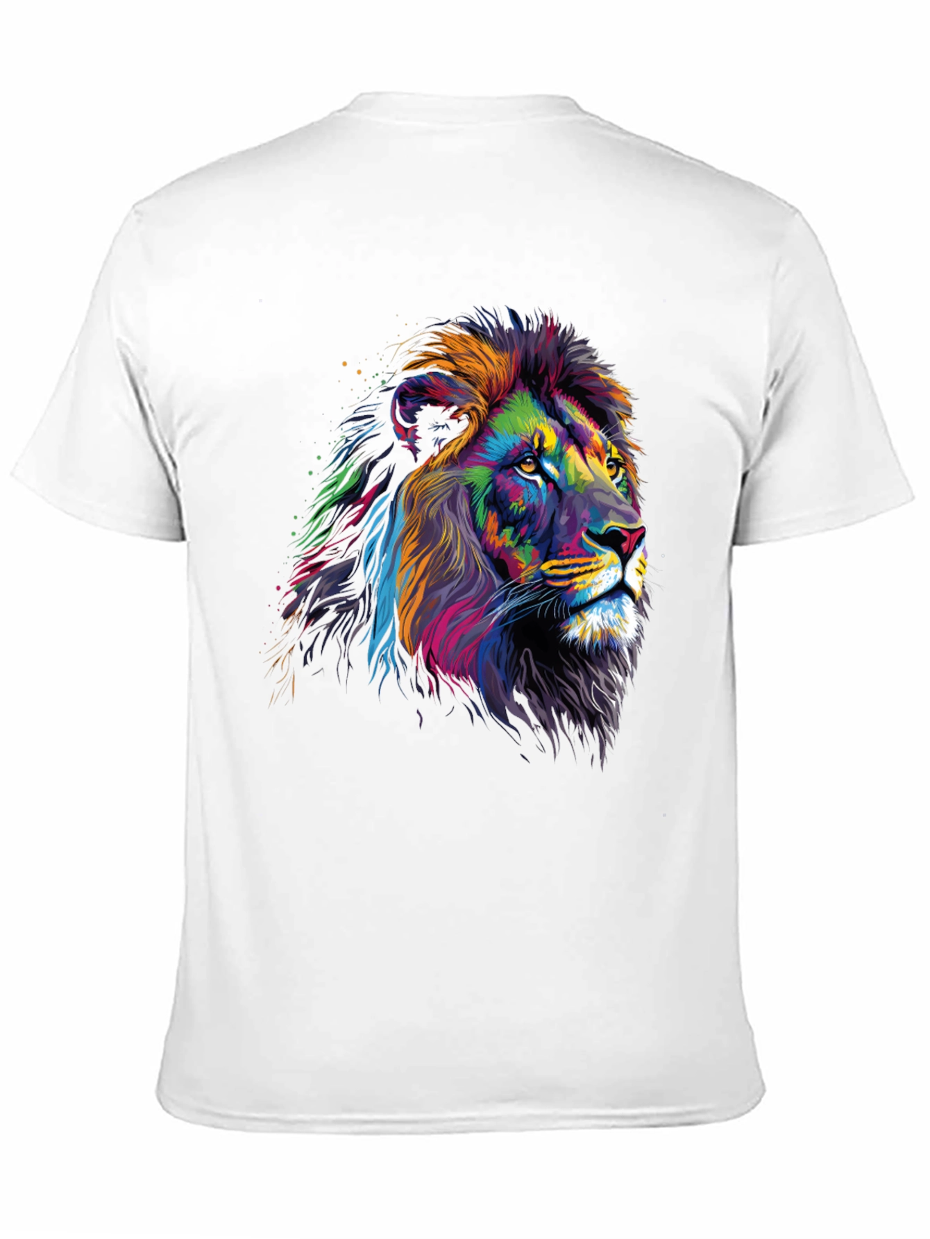 Vibrant Lion Graphic Tee - Bold Statement T-Shirt