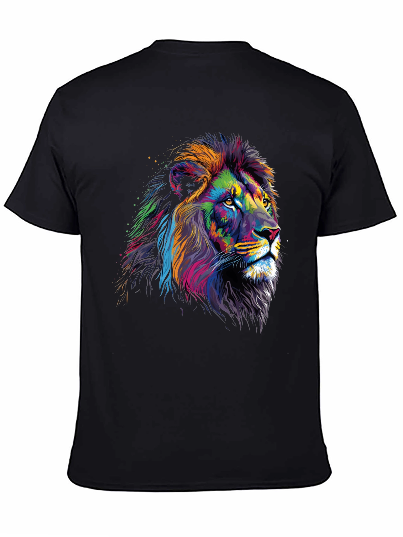 Vibrant Lion Graphic Tee - Bold Statement T-Shirt