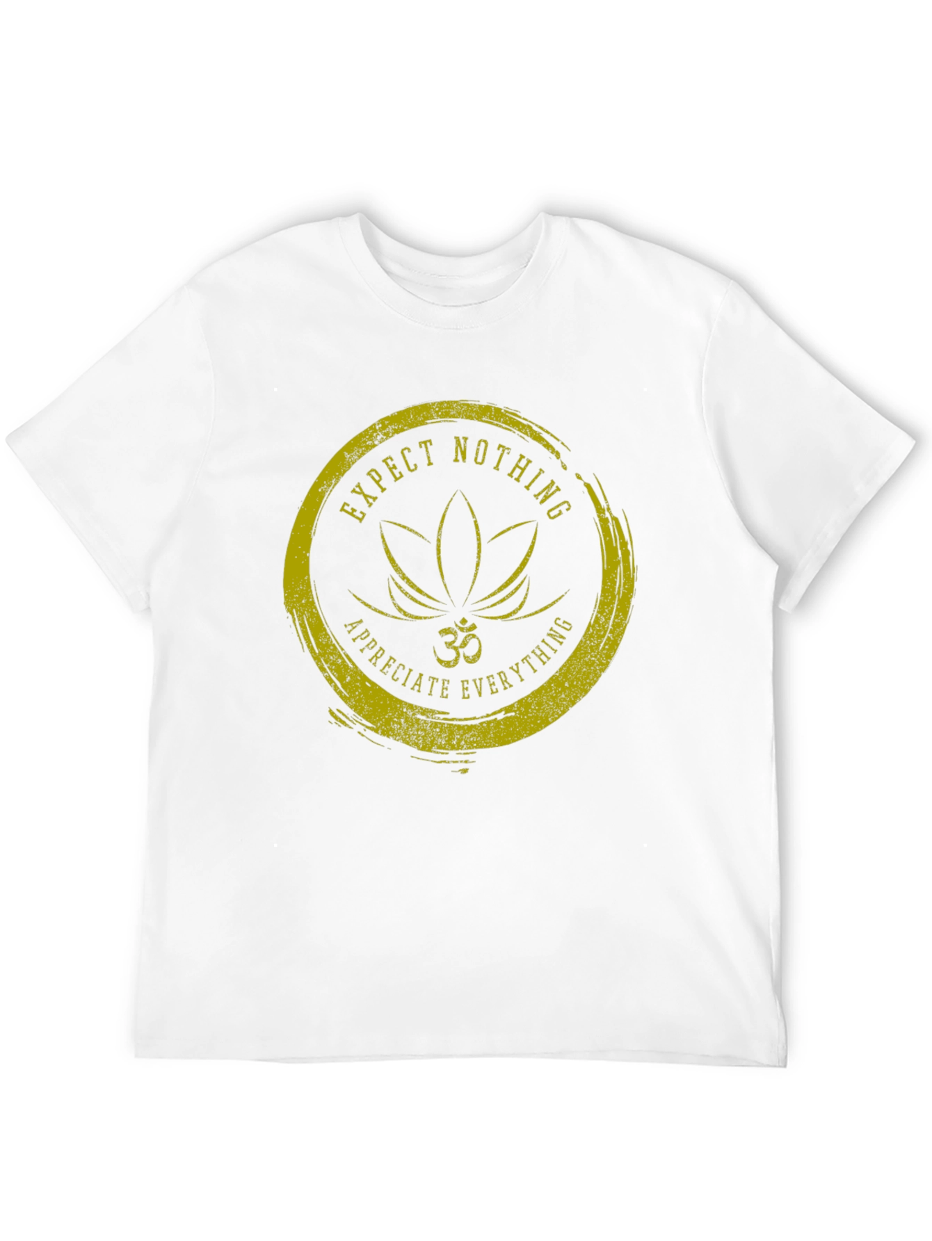 Expect Nothing T-Shirt: Om Lotus Graphic Tee