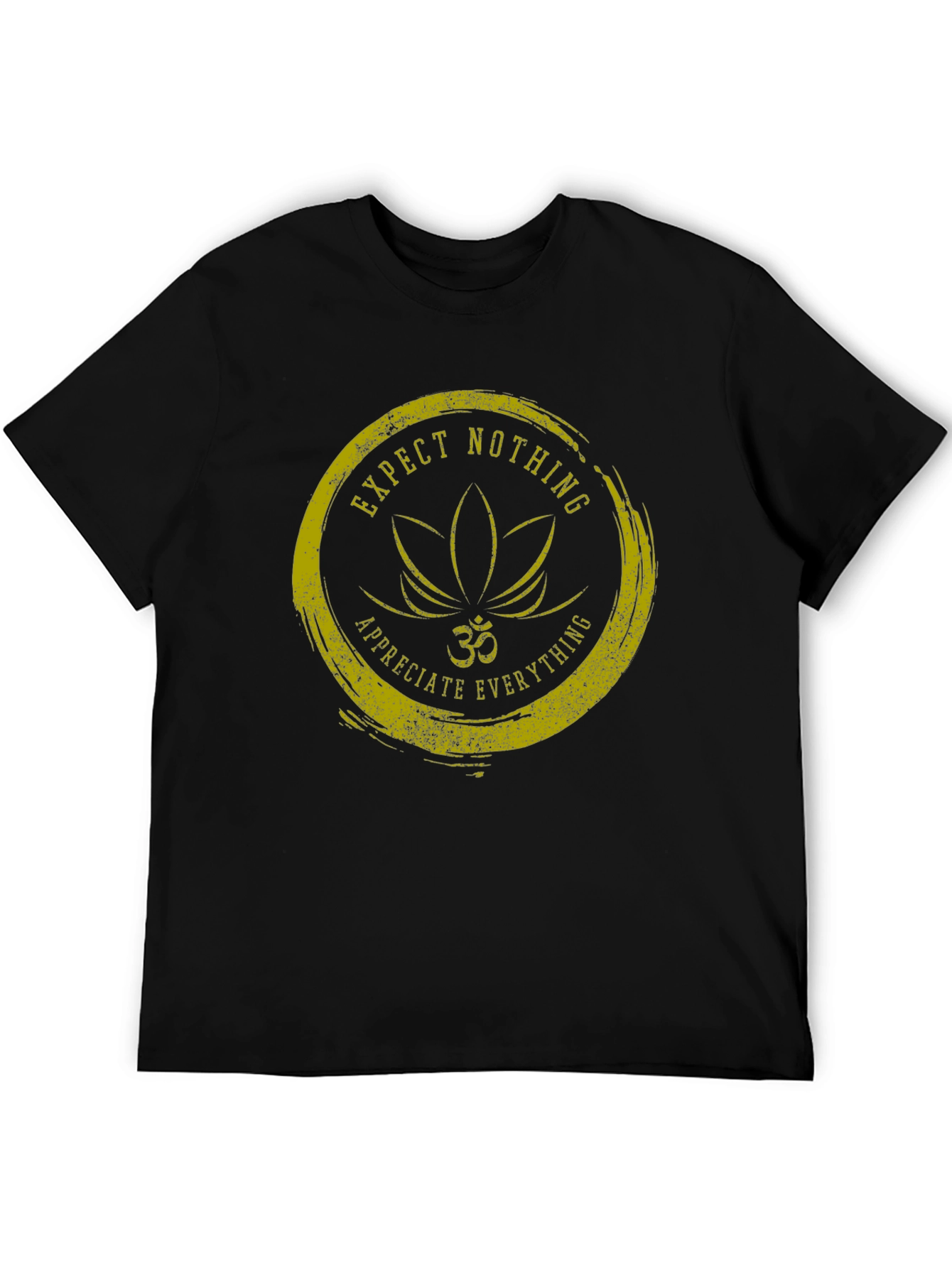 Expect Nothing T-Shirt: Om Lotus Graphic Tee