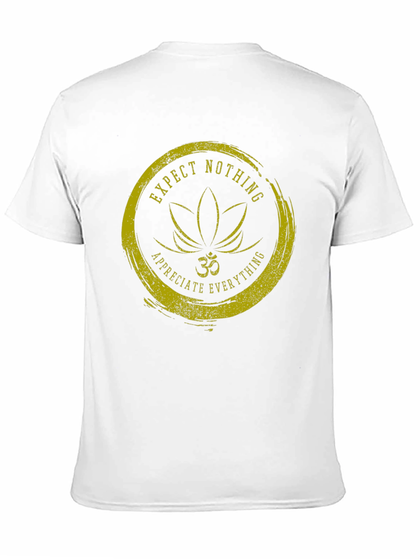 Expect Nothing T-Shirt: Om Lotus Graphic Tee