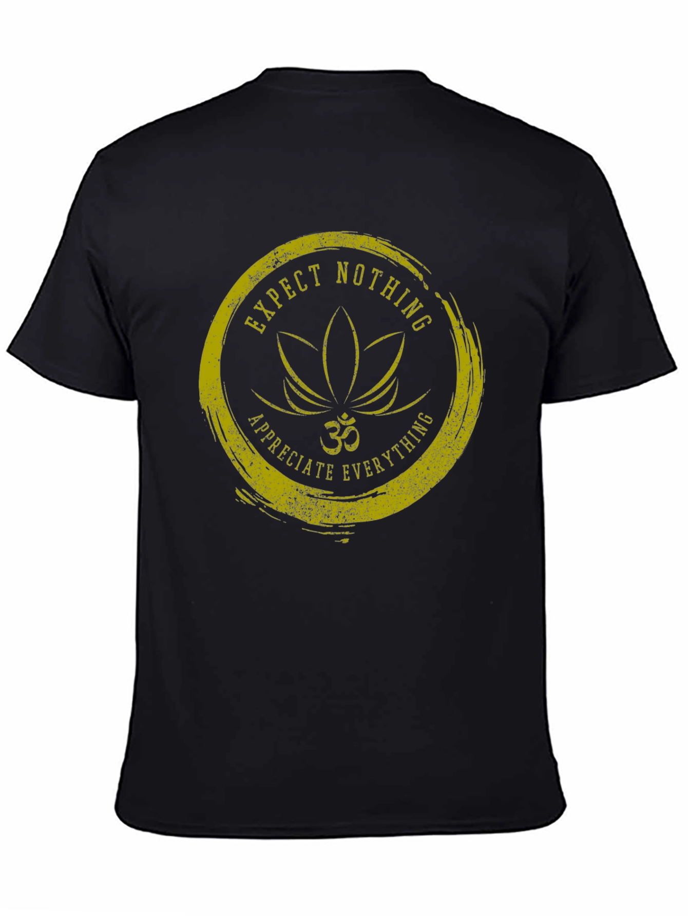 Expect Nothing T-Shirt: Om Lotus Graphic Tee