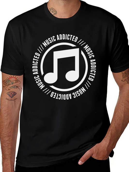 Music Addicted Graphic T-Shirt