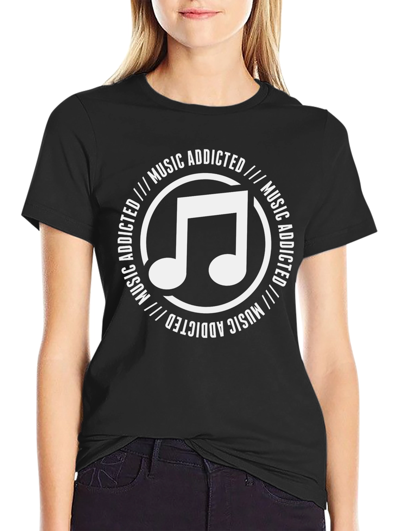 Music Addicted Graphic T-Shirt