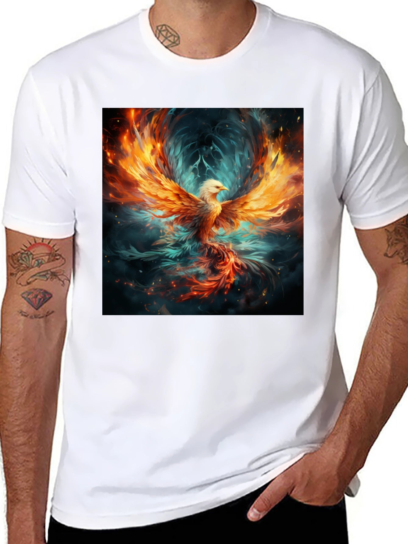 Phoenix Graphic Black Tee