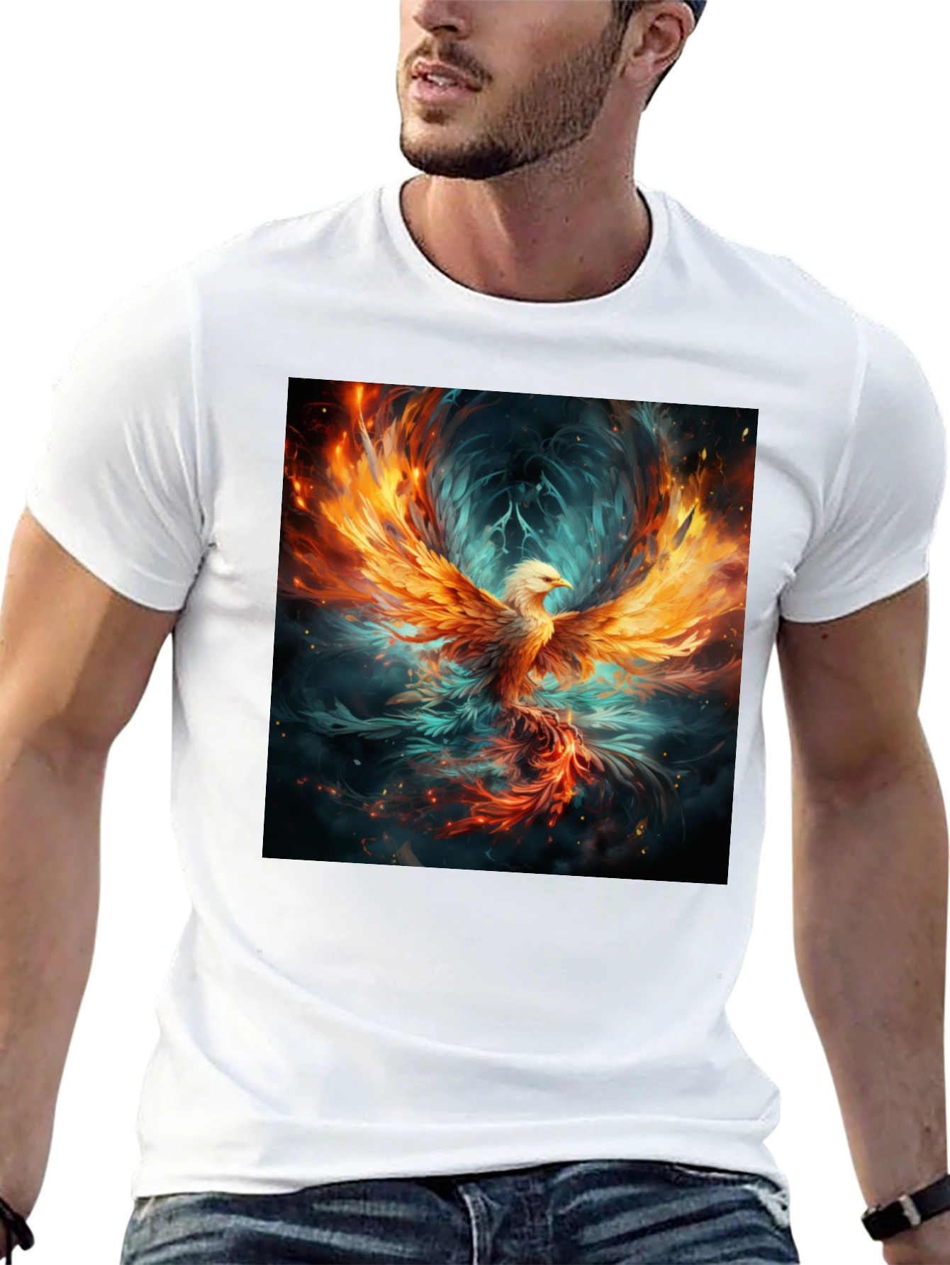 Phoenix Graphic Black Tee
