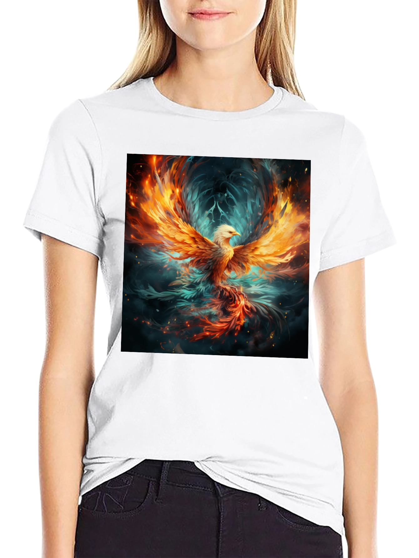 Phoenix Graphic Black Tee
