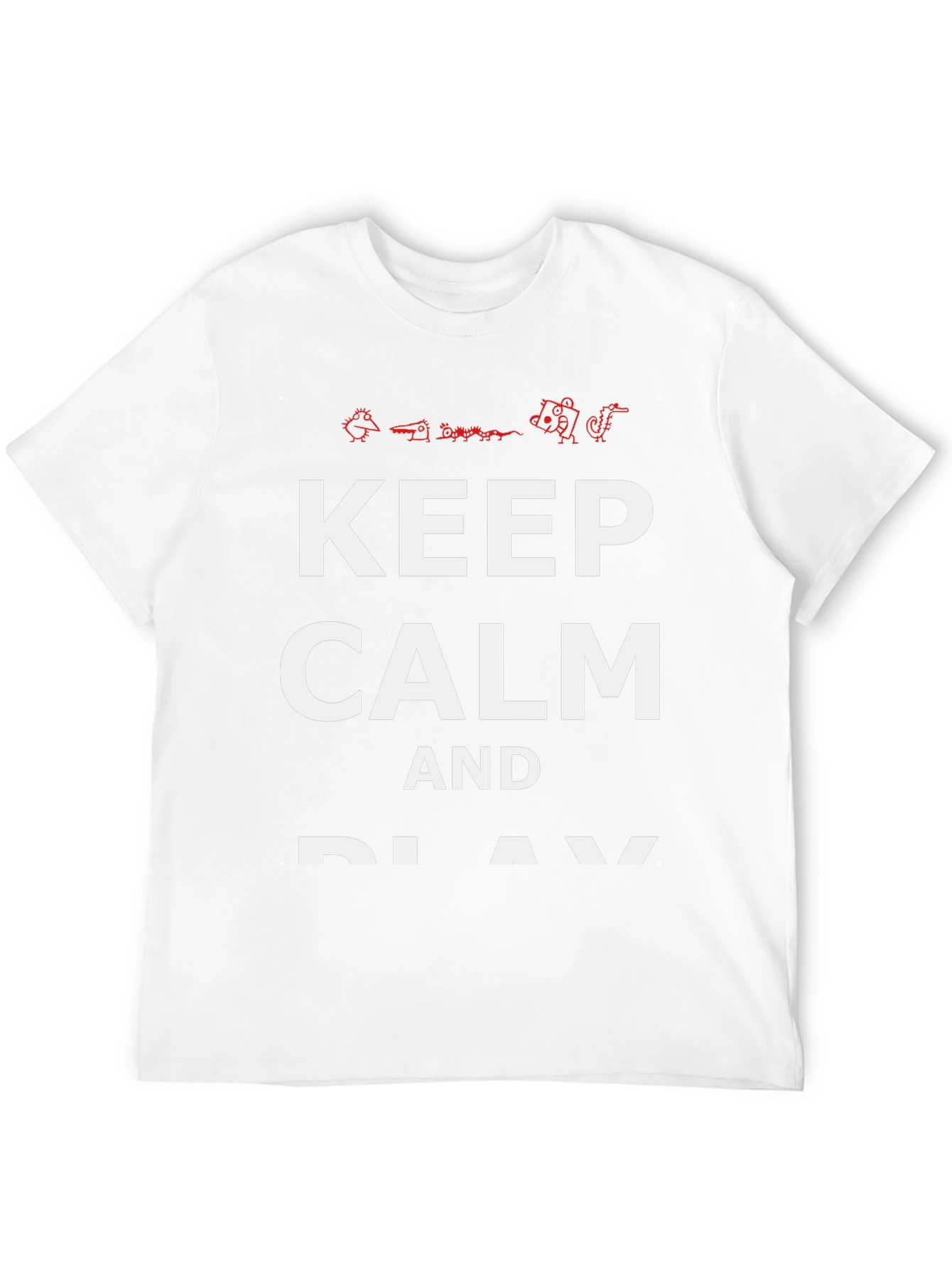 Keep Calm and Play T-Shirt - Black Cotton Tee