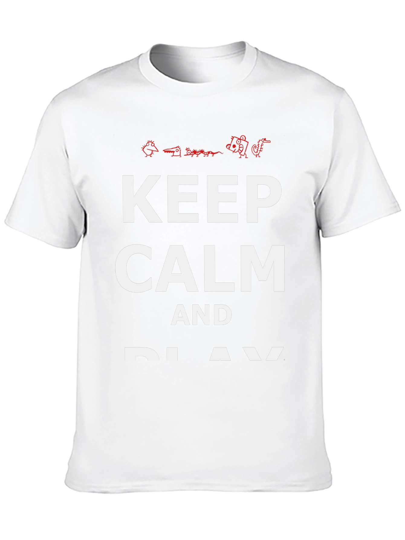 Keep Calm and Play T-Shirt - Black Cotton Tee