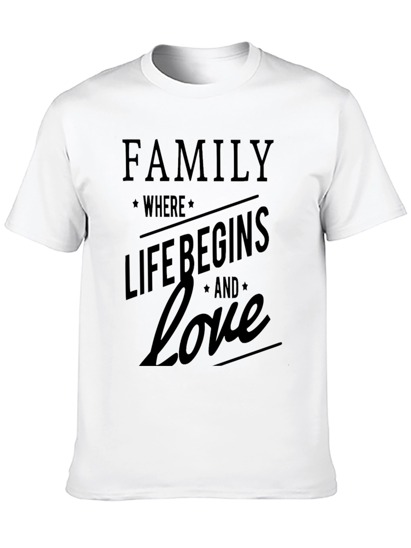 Family Love Begins T-Shirt