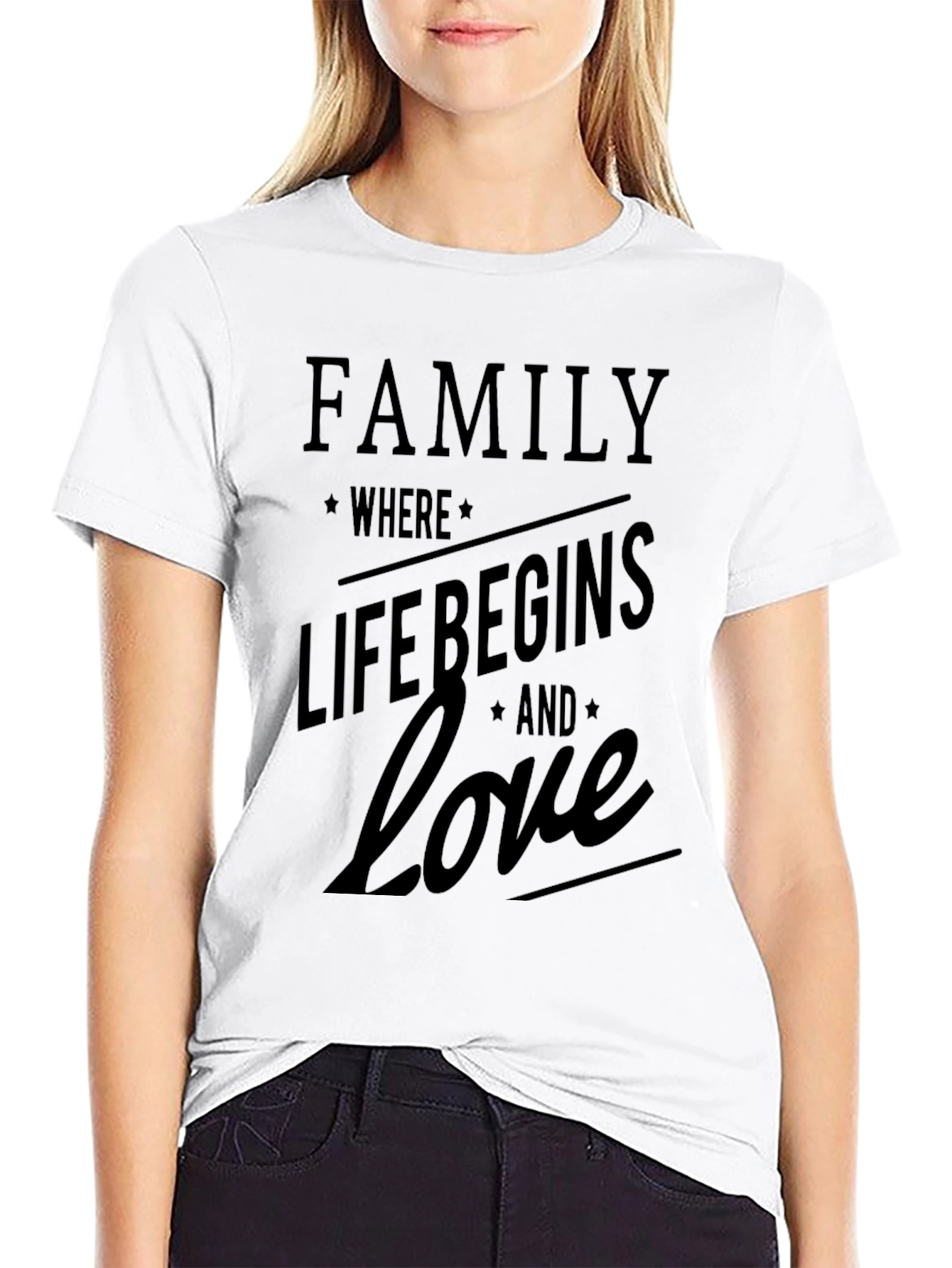 Family Love Begins T-Shirt